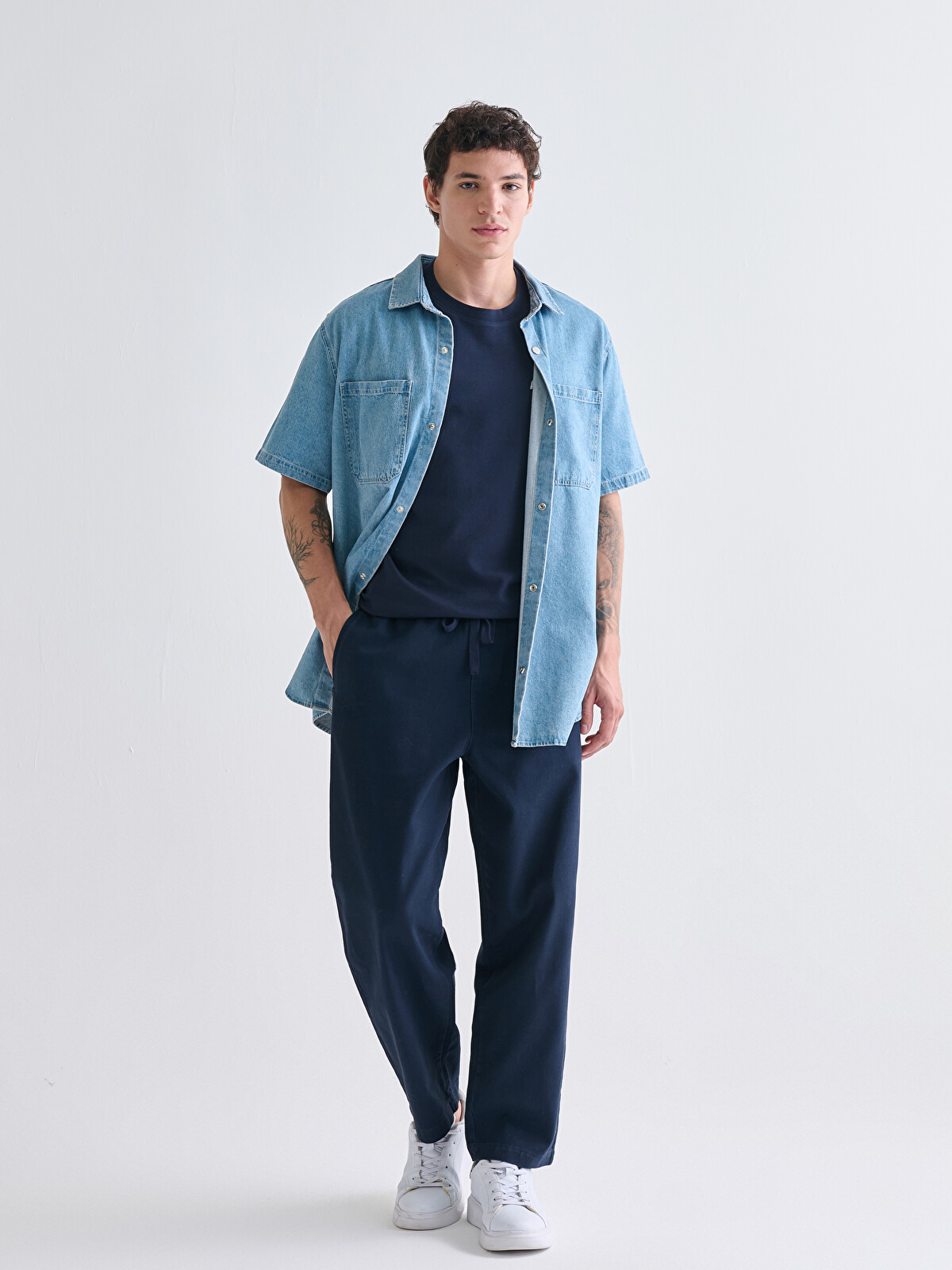 XSIDE Rahat Kalıp Gabardin Erkek Pantolon - W5I552Z8-HRZ | LC Waikiki