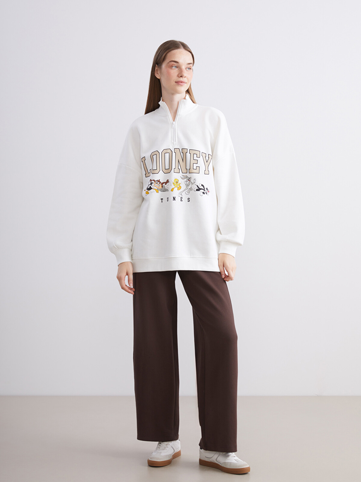 FLEX WITH ME スウェット　希少smallサイズ　ホワイト XSIDE Elastic Waist Wide Leg Women's Sweatpants - W5I925Z8-ZHA