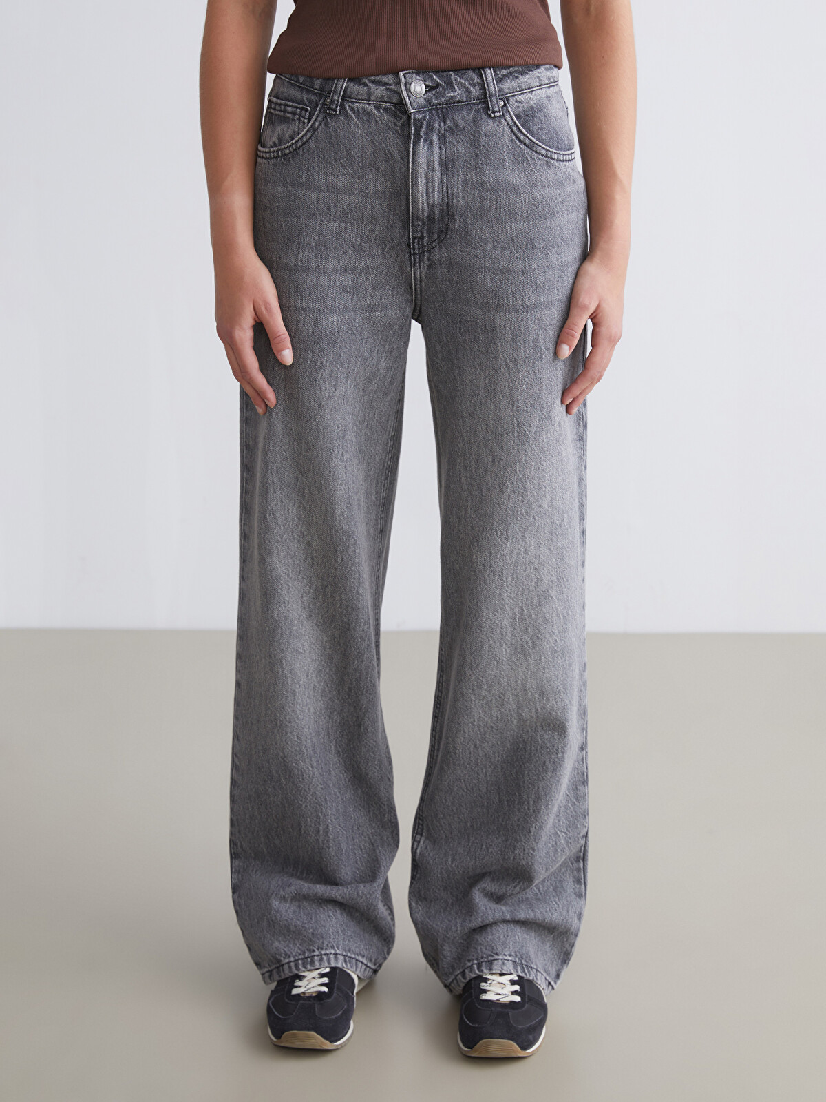 XSIDE Straight Fit Kadın Jean Pantolon - W5I964Z8-CTK | LC Waikiki