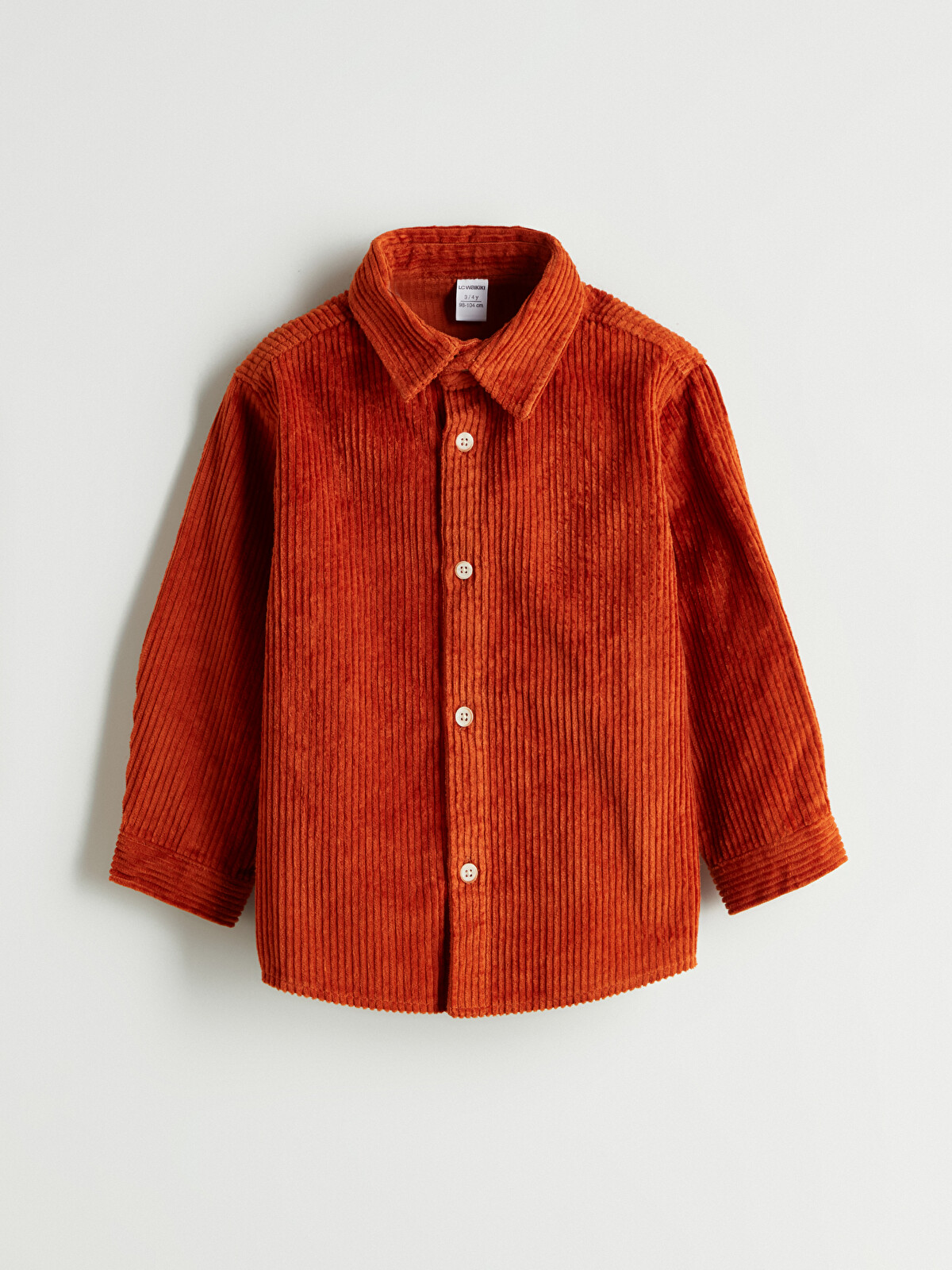 LCW ECO Boy's Velvet Shirt - W5IE41Z1-ZXU | LC Waikiki
