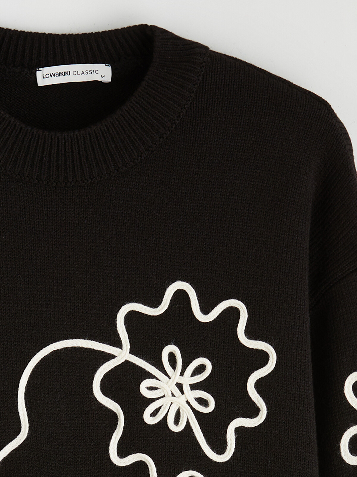 LCWAIKIKI Classic Crew Neck Floral Embroidered Women's Knitwear