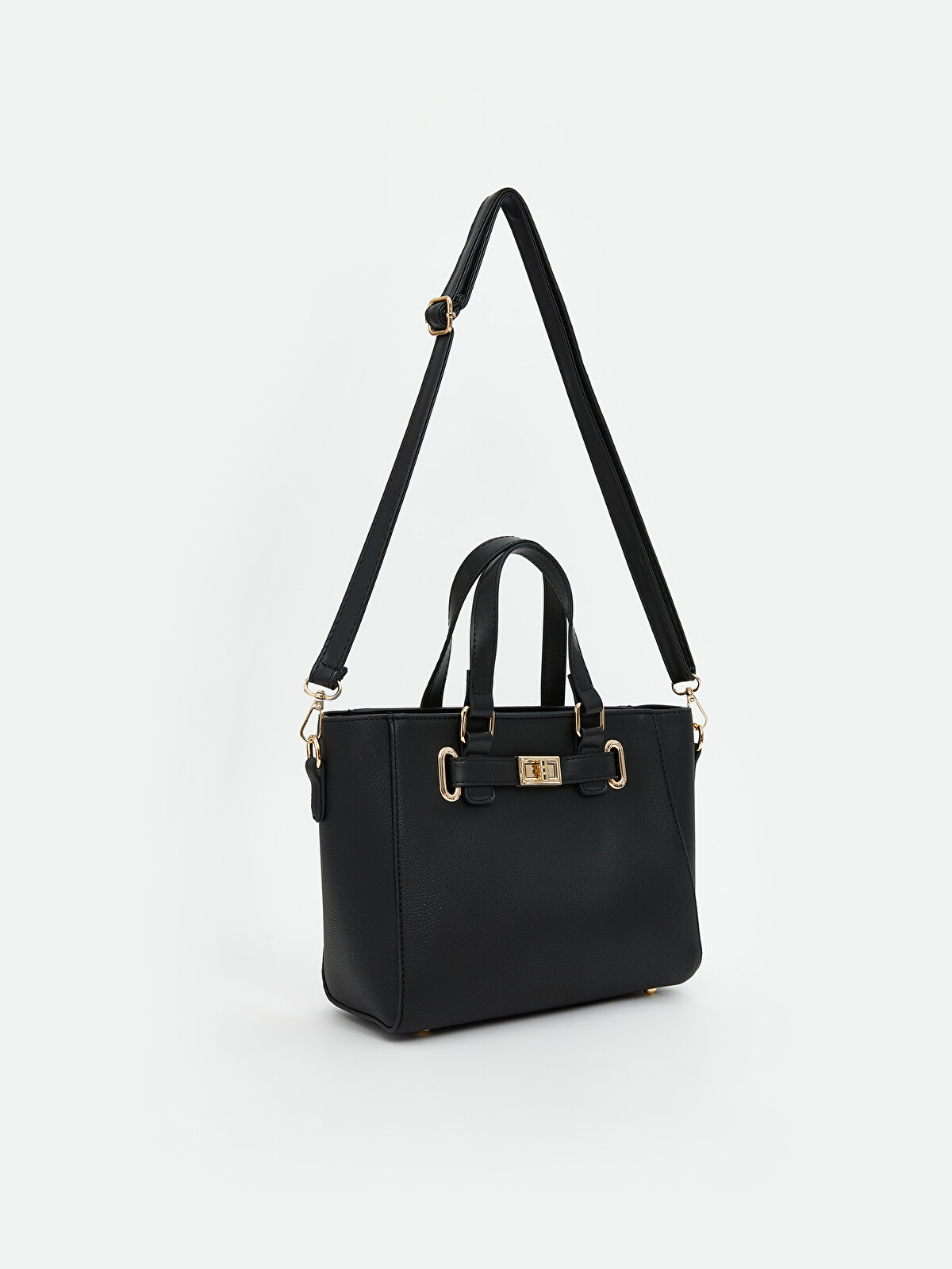 R♡　レディース　BLK XS シープレザー ギャザーハンドル2wayラウンドトートバッグ | ラ