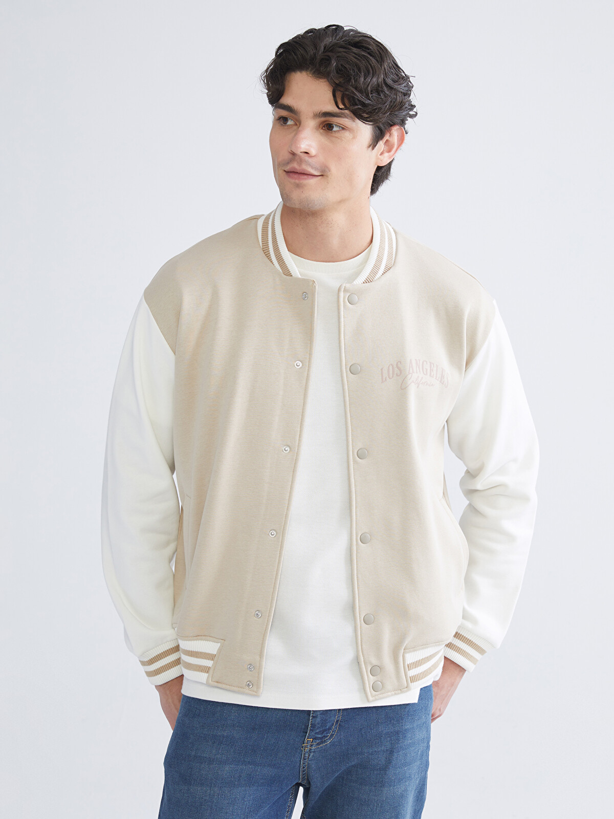XSIDE Standard Fit Long Sleeve Men's College Jacket - W5J042Z8-RTZ