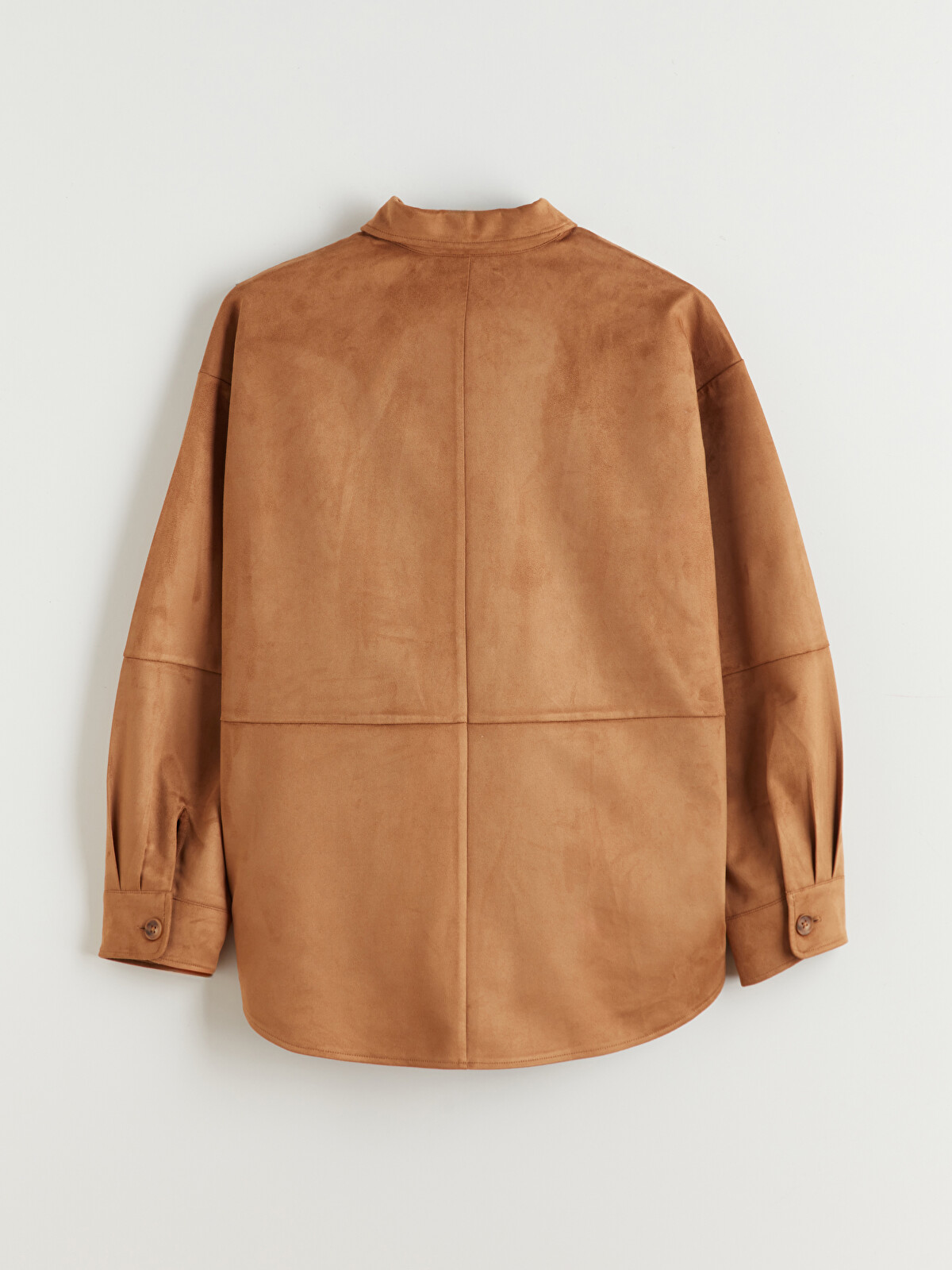 LCW Vision Oversize Suede Look Women's Shirt - W5J452Z8-DXZ - LC