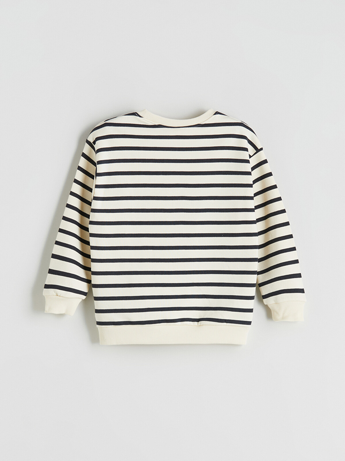 LCW Kids Antrasit Bisiklet Yaka Baskılı Erkek Çocuk Sweatshirt 2