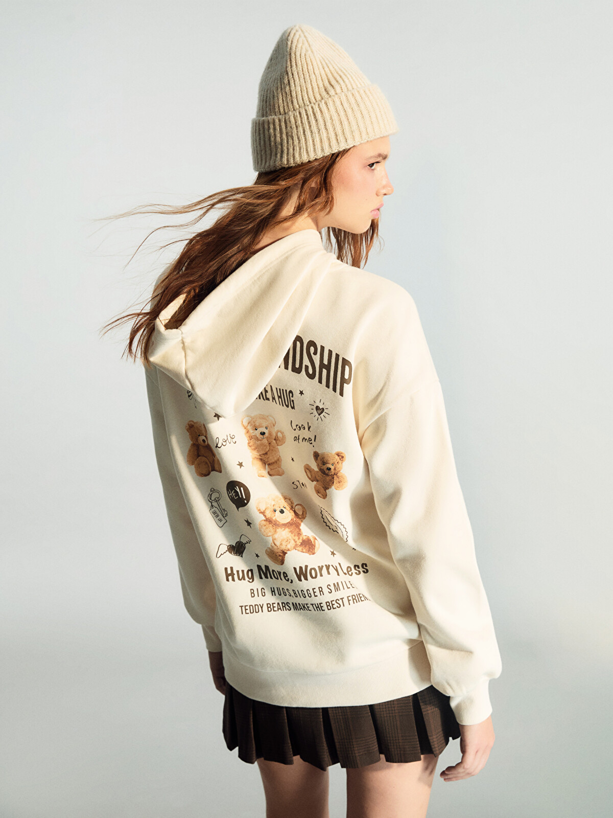 XSIDE Printed Oversize Women's Thick Hoodie - W5JD20Z8-YJ9 | LC