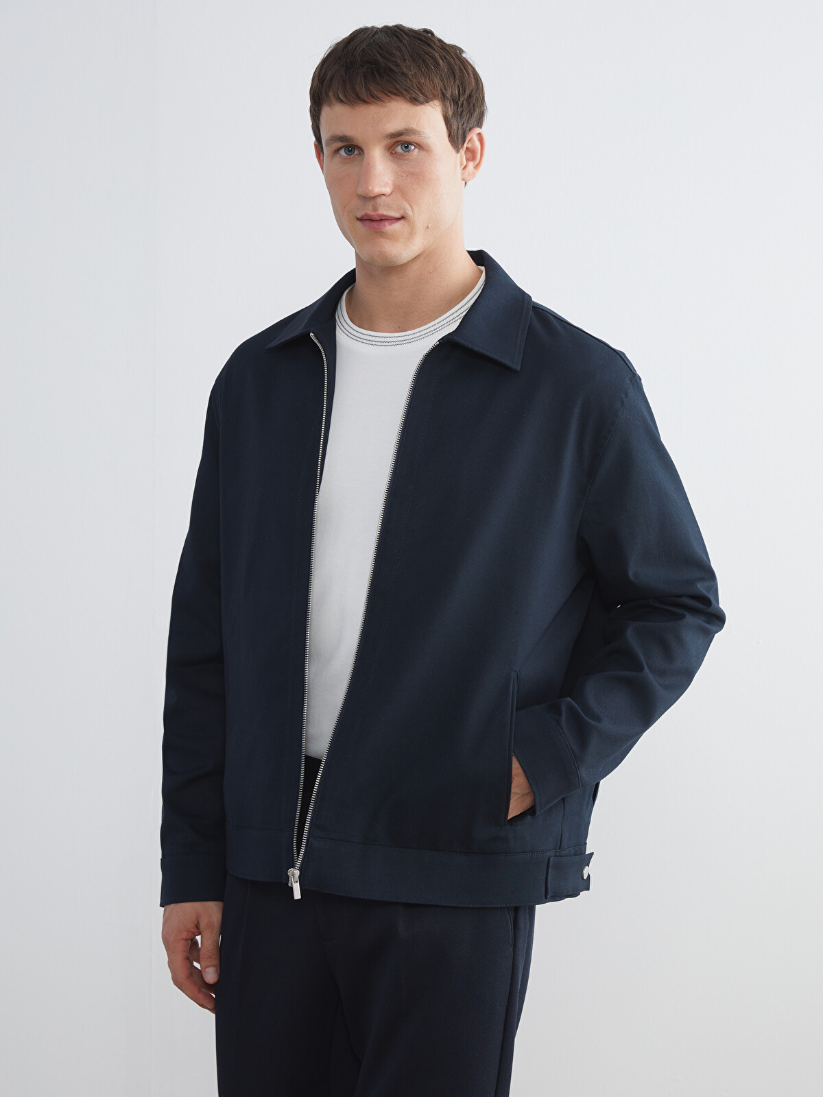 LCW Vision Relaxed Fit Collared Neck Men's Jacket - W5JO83Z8-RFH