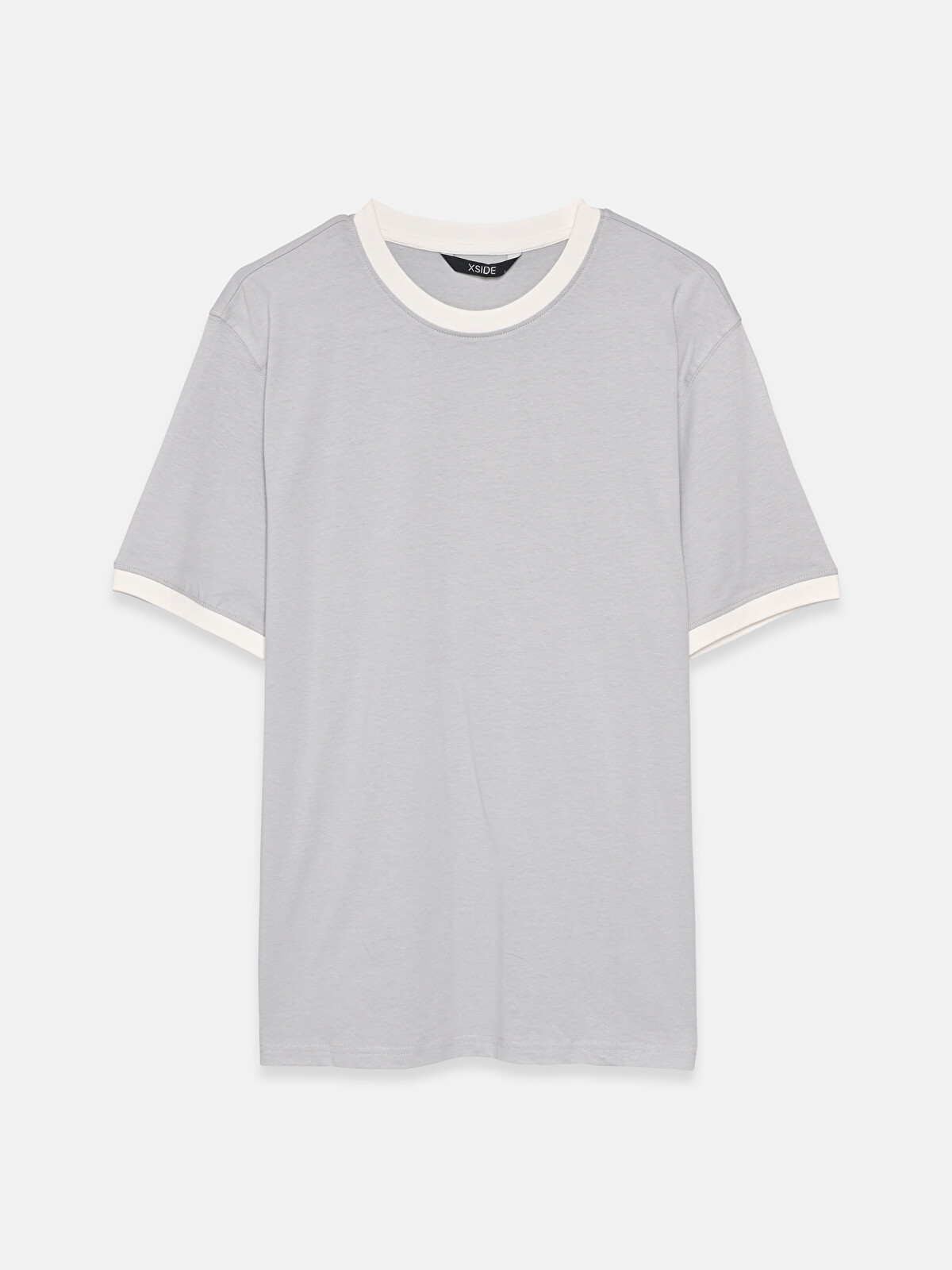 XSIDE Men's T-shirt With Contrast Detail - W5JT18Z8-KXV | LC Waikiki