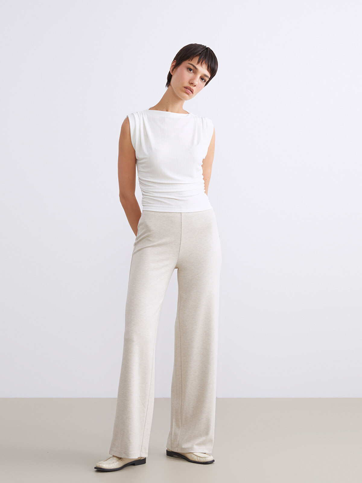 LCW Vision Women's Sweatpants with Elastic Waist - W5JU29Z8-D2Y