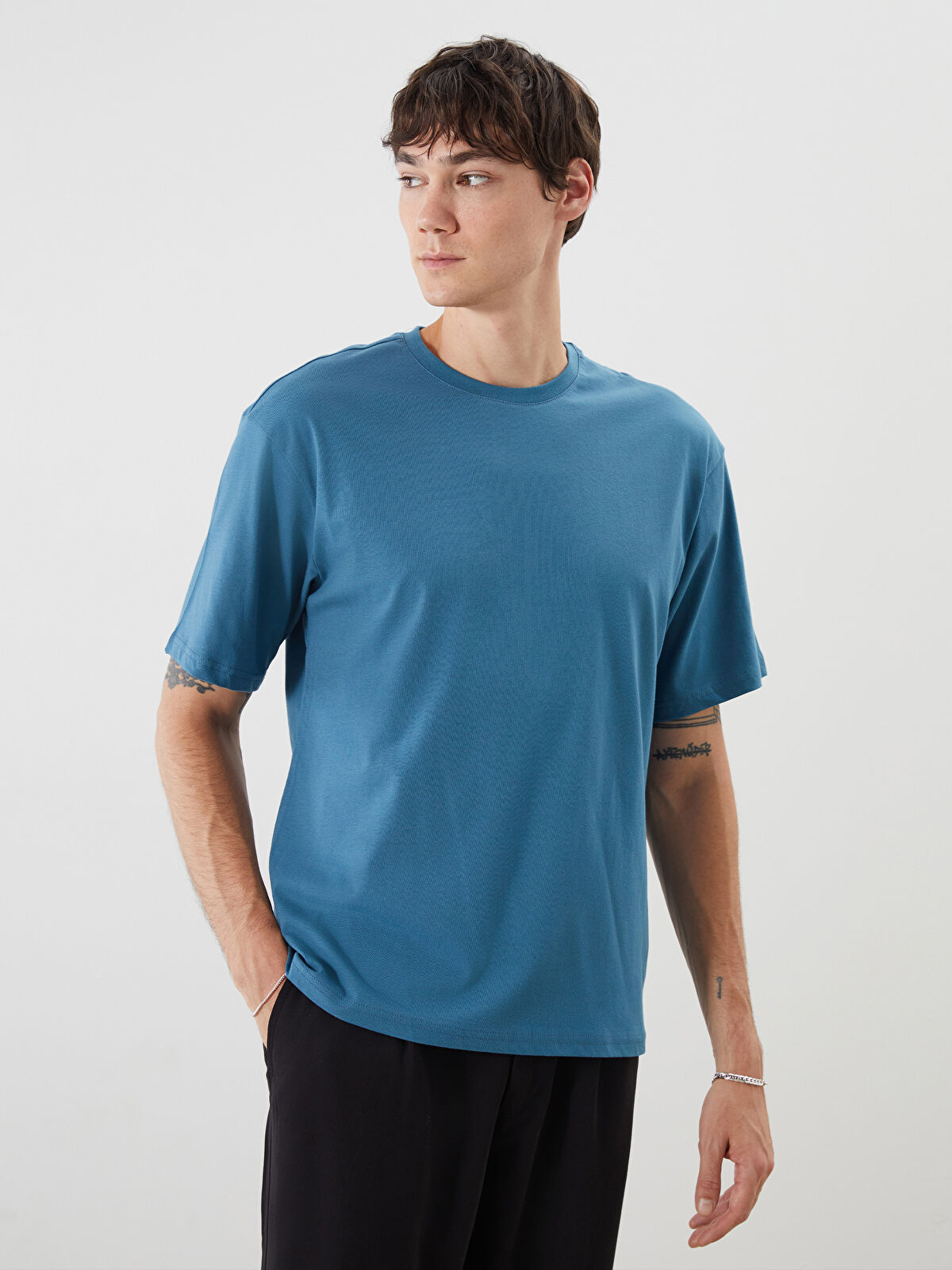 SUKALA スモークブルー Mサイズ Tシャツ SUKALA】メンズメッシュアクティブTee(M・Lサイズ ブルーグレー