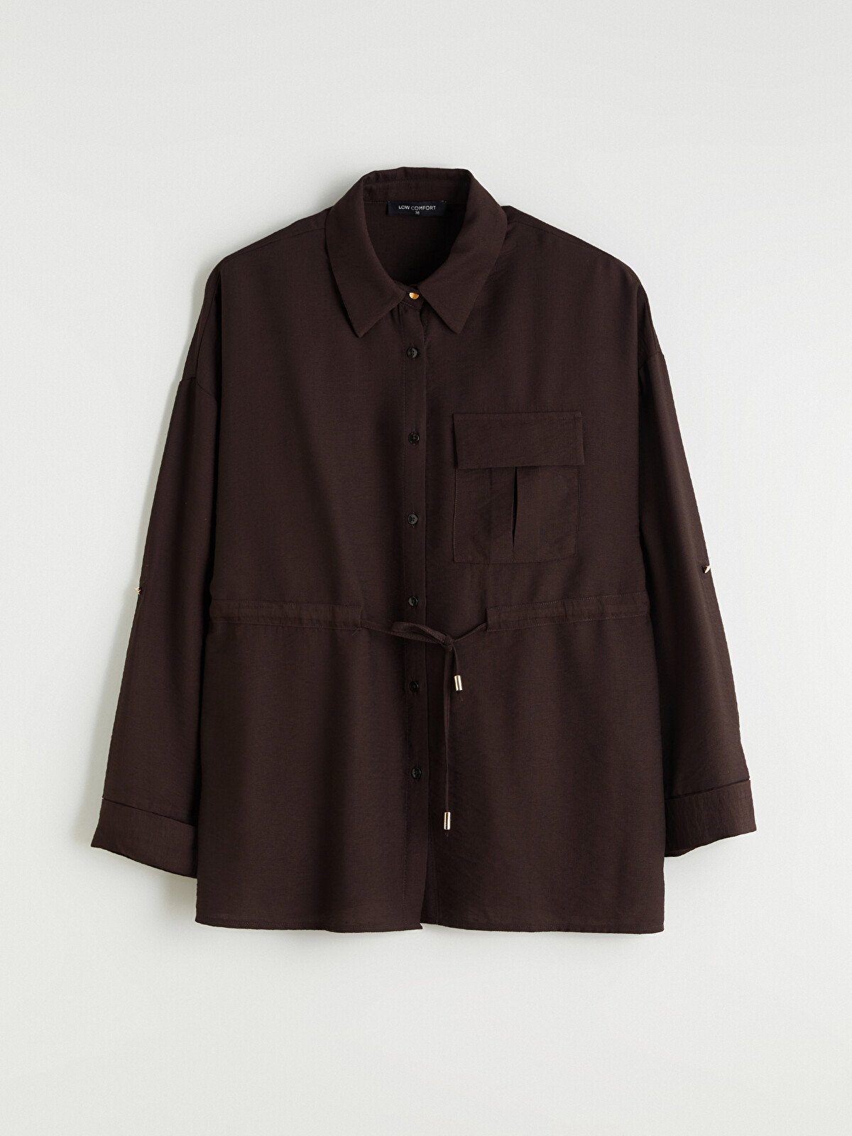 LCW Comfort Women's Shirt Tunic With Tie Detail - W5K409Z8-HMK