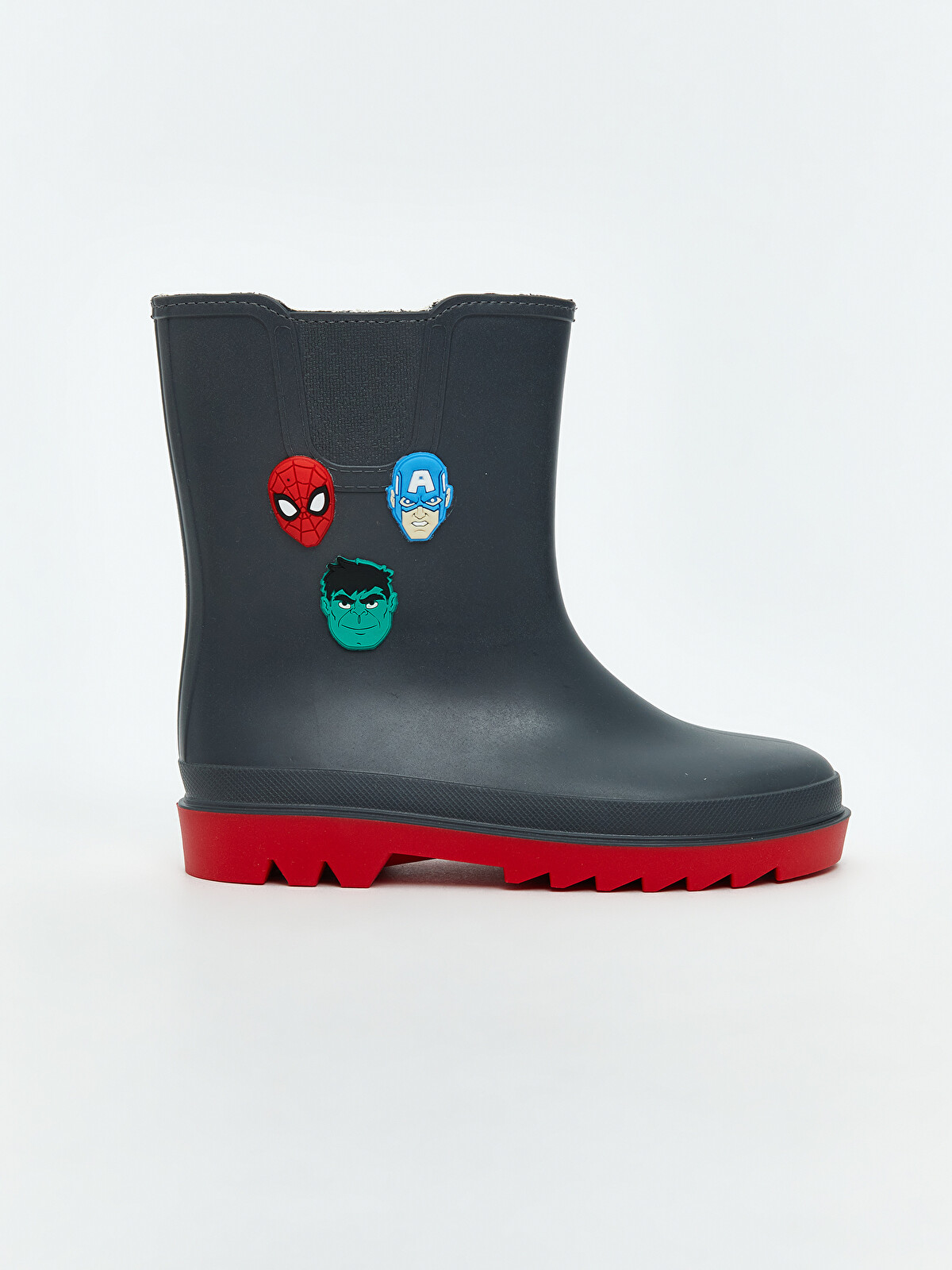LCW STEPS Antrasit Spiderman Baskılı Erkek Çocuk Yağmur Botu