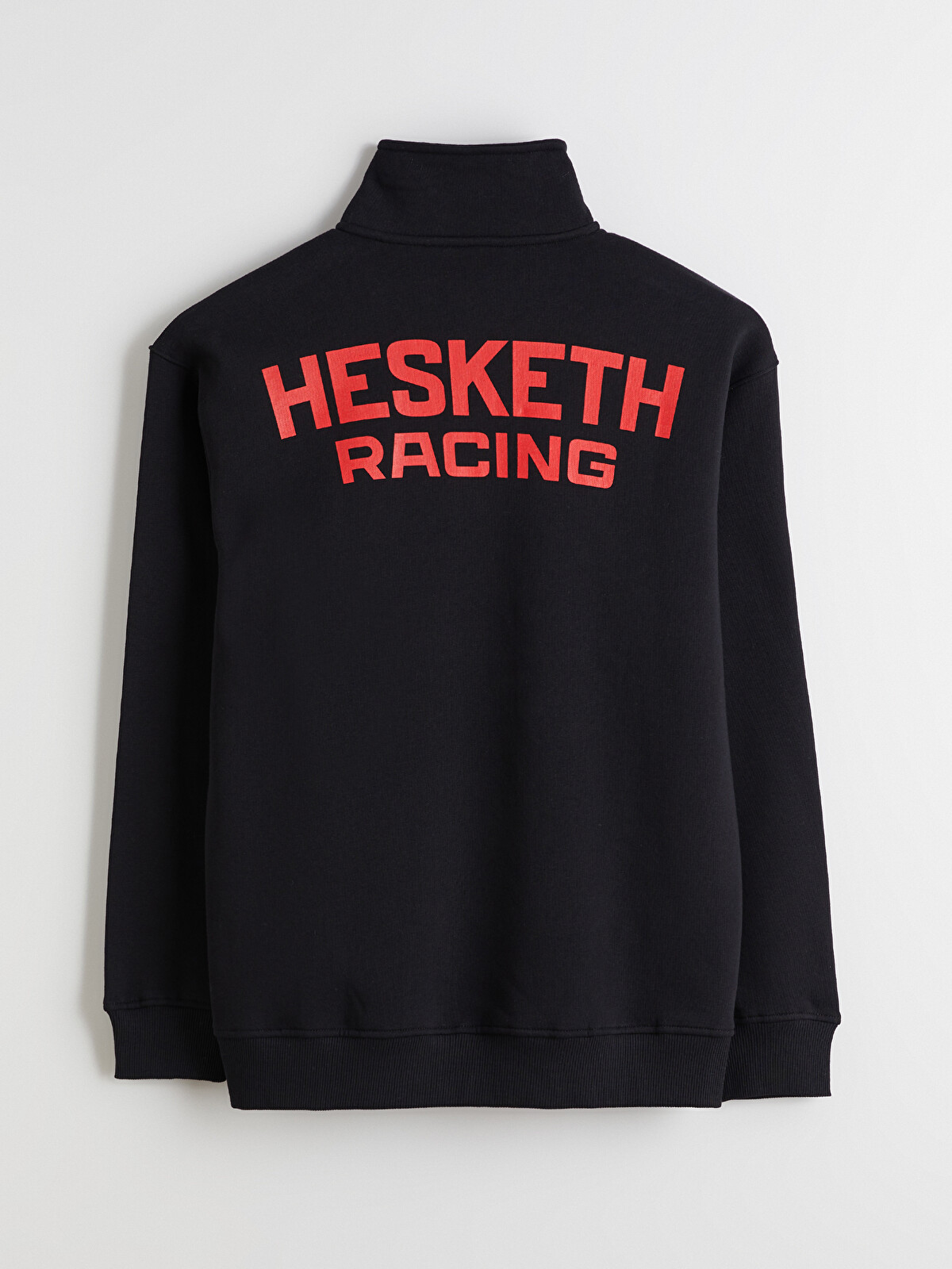 XSIDE Siyah Dik Yaka Baskılı Erkek Sweatshirt - W5KM89Z8-CVL | LCW