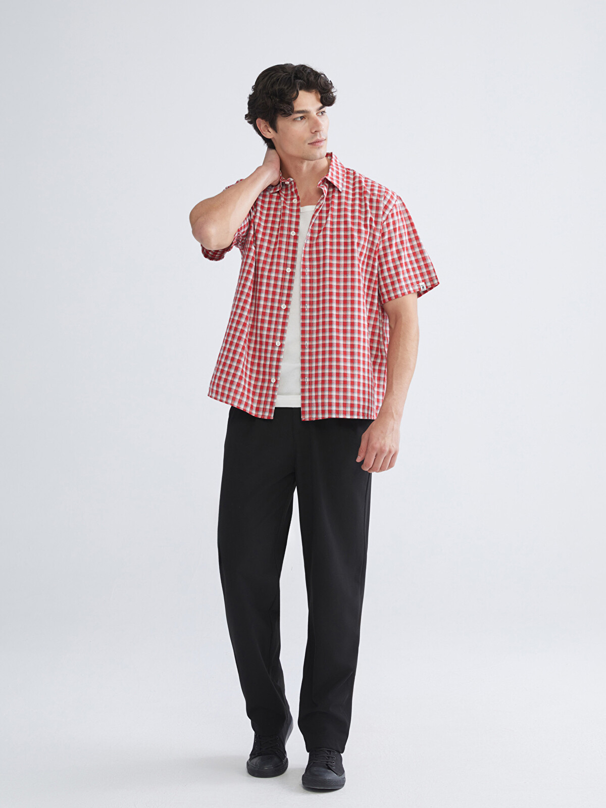 XSIDE Man BLACK Trousers - W5KY26Z8-RQL - LC Waikiki