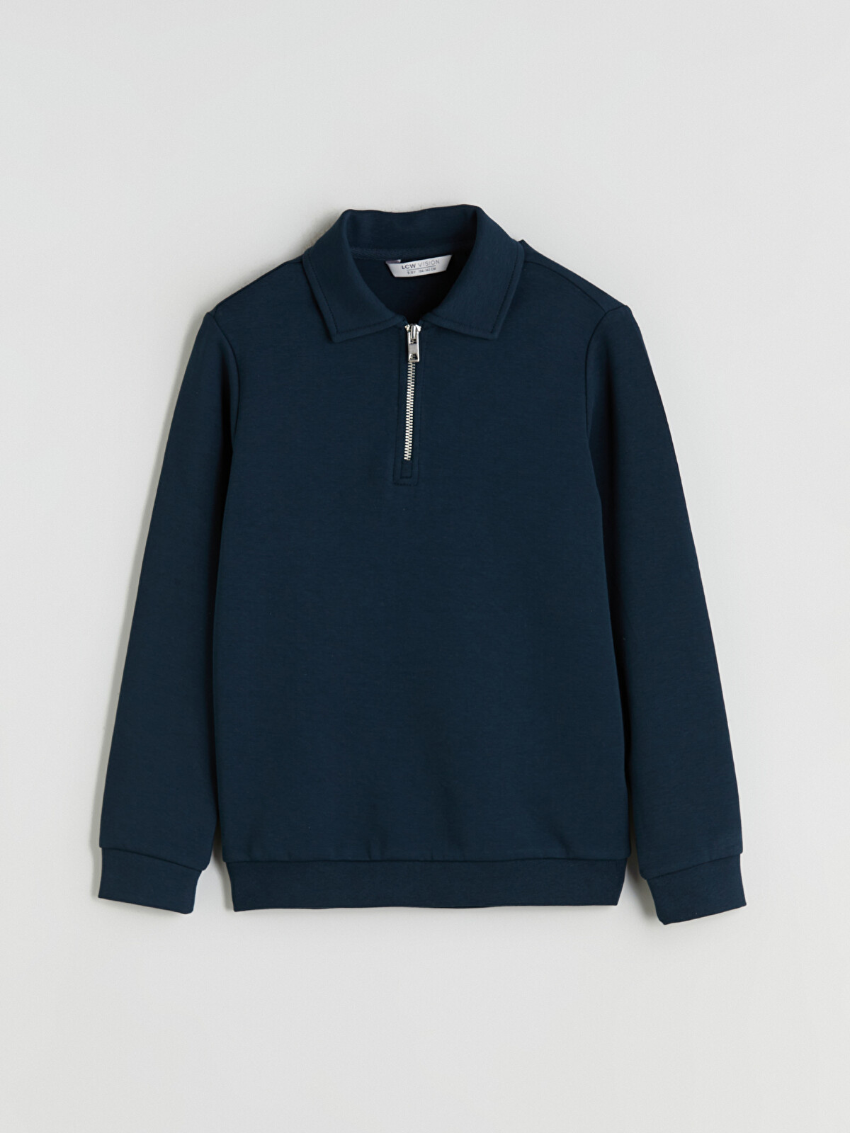 LCW Vision Petrol Polo Yaka Erkek Çocuk Sweatshirt - W5KY59Z4-ZGX