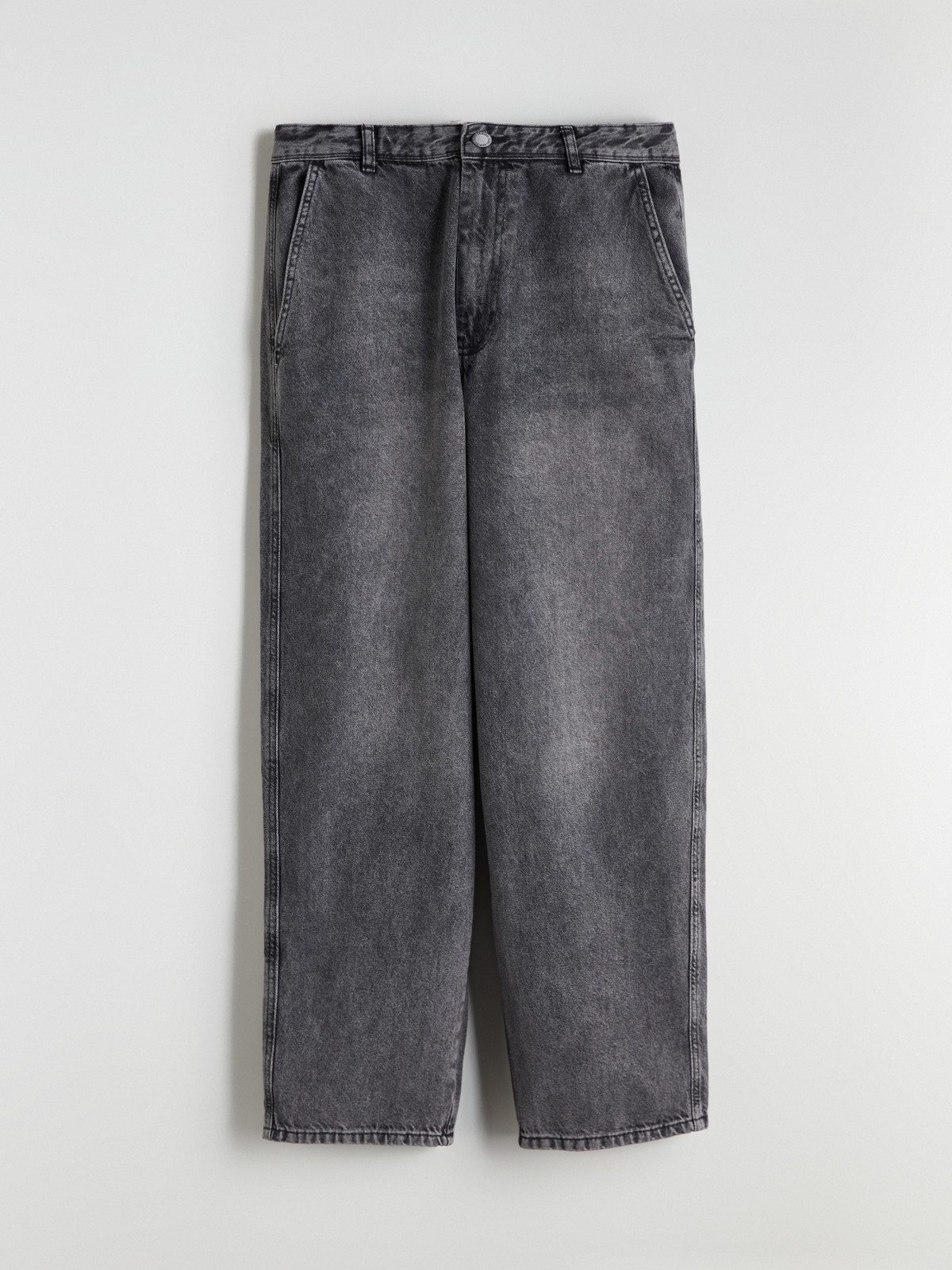 XSIDE Antrasit Denim Düz Balloon Fit Normal Bel Daralan Paça Erkek