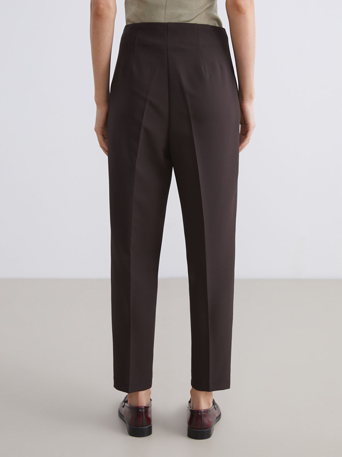 LCW Vision Слім крій плісировані штани для жінок - W5L758Z8-Z0Z