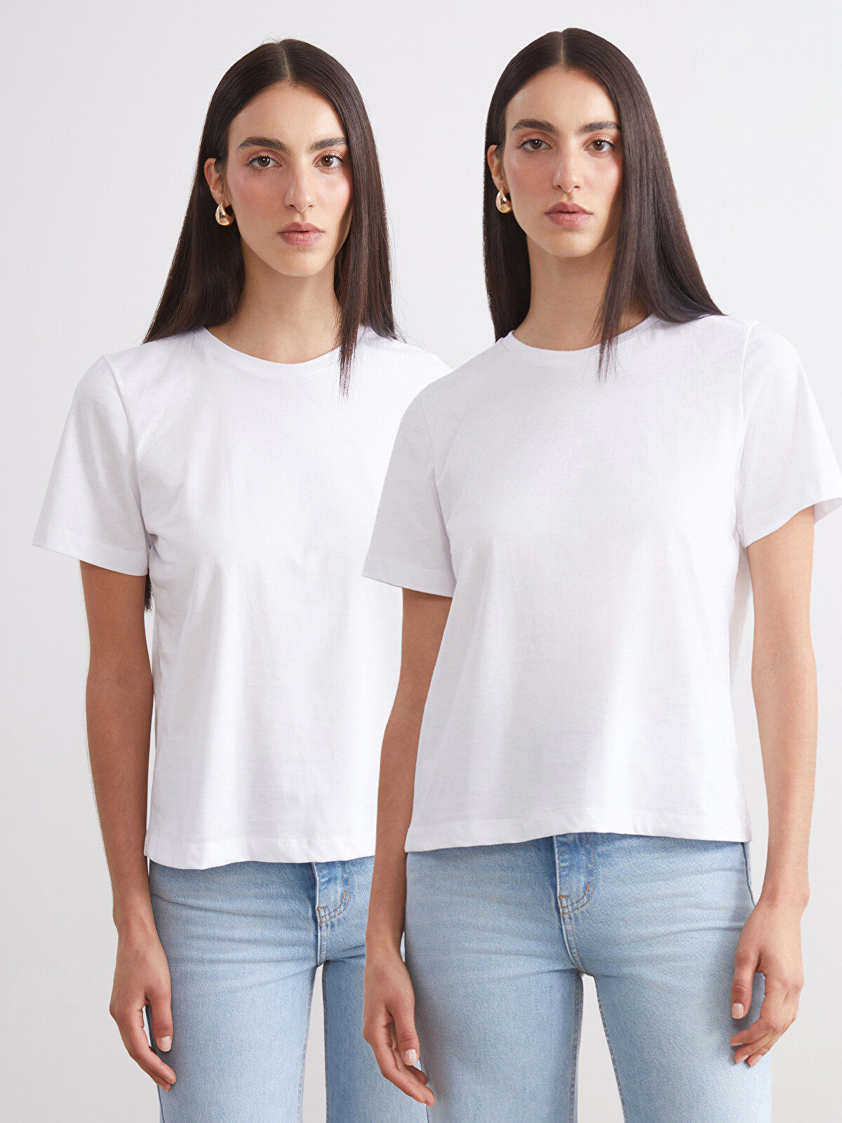 Soulife Woman White T-Shirt - W5LC96Z8-JYX | LC Waikiki