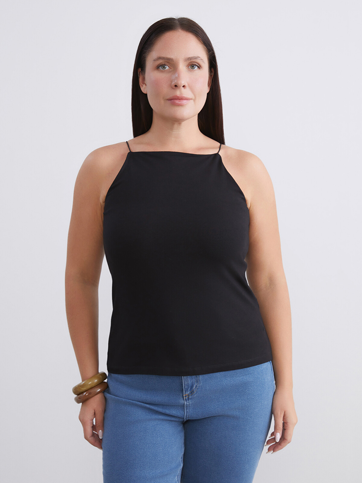 Soulife Plus Size Halter Neck Women's Tank Top 2 Pack - W5LQ82Z8