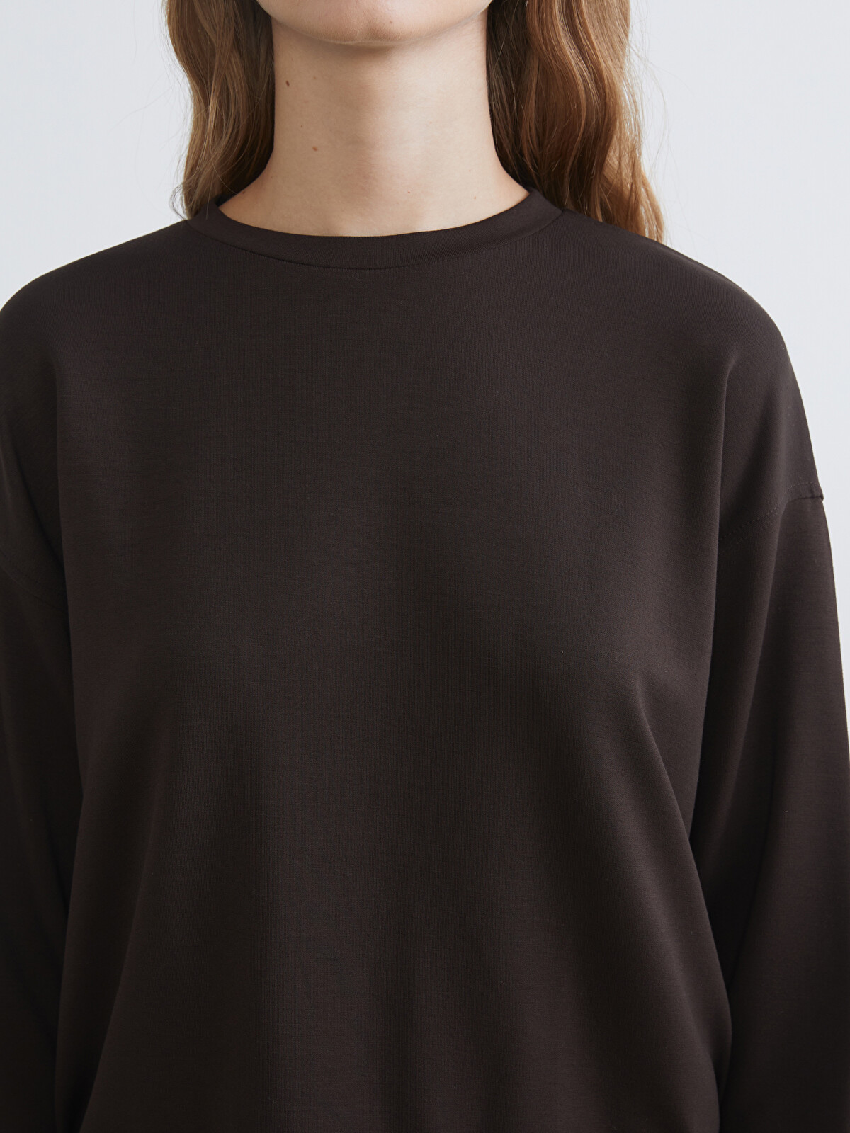 XSIDE Crew Neck Oversize Women's Sweatshirt - W5LQ96Z8-ZP7 | LC