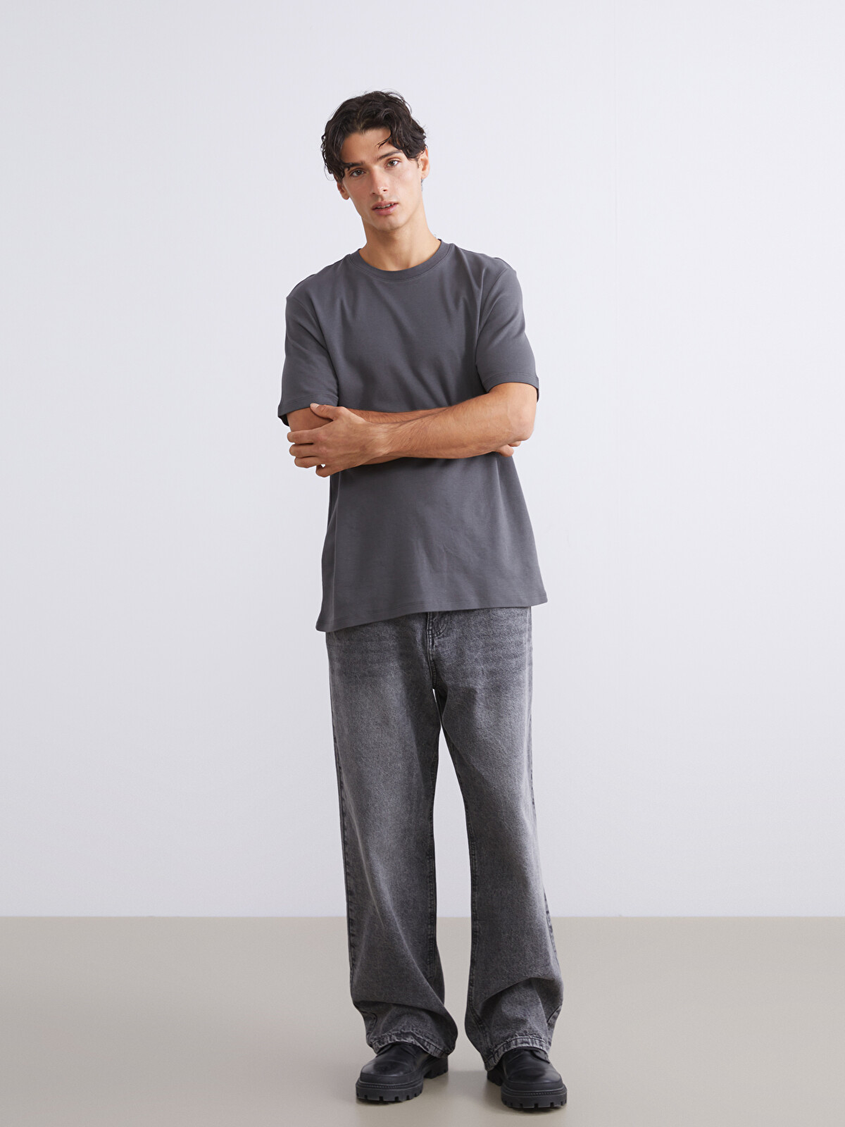 LCW Jeans Baggy Fit Men's Jeans - W5LT82Z8-M0U | LC Waikiki