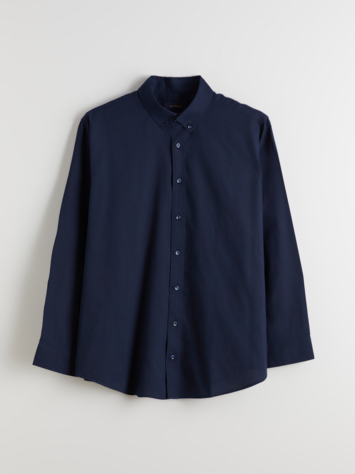 SOUTHBLUE Plus Size Regular Fit Long Sleeve Dobby Men's Shirt