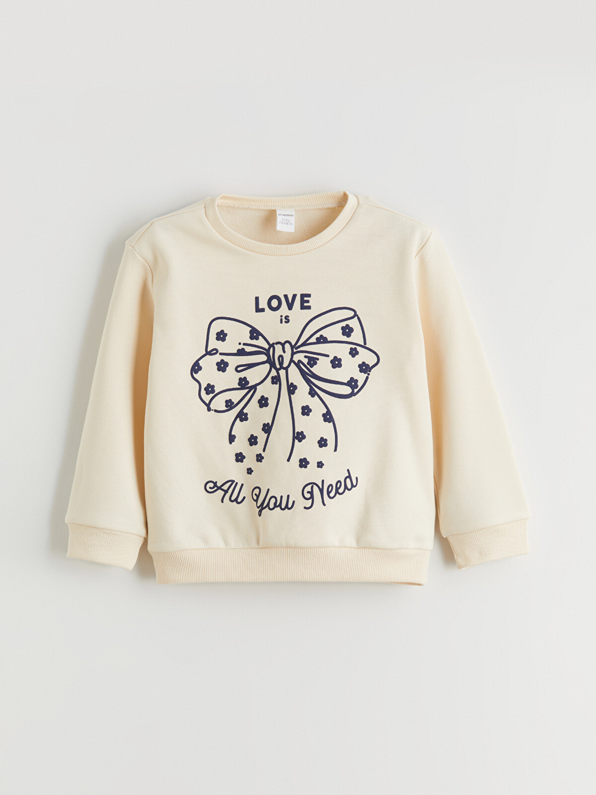 LCW Kids Bisiklet Yaka Kız Çocuk Sweatshirt 2'li - W5M324Z1-FF7