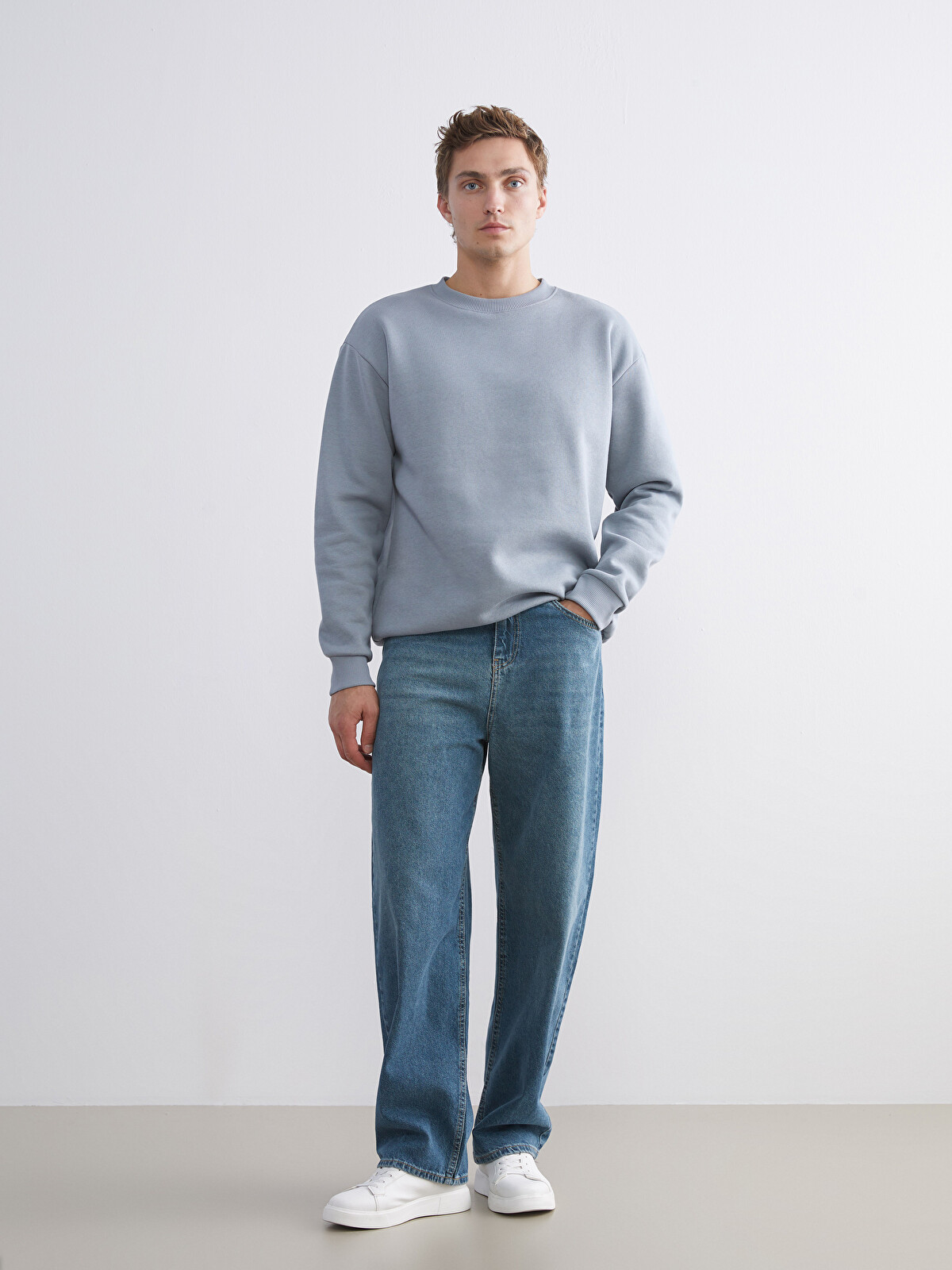 LCW Jeans Super Baggy Fit Erkek Jean Pantolon - W5M588Z8-333 | LC