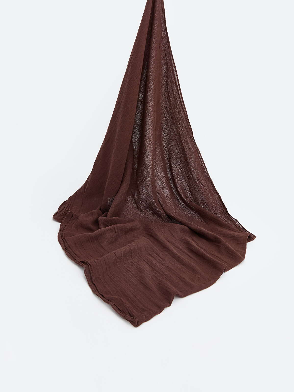 Brownシルク LCW Modest Textured Women's Scarf - W5M762Z8-ZUP | LC Waikiki