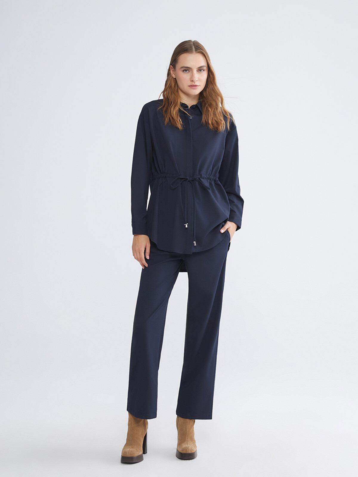 LCWAIKIKI Classic Elastic Waist Wide Leg Women's Trousers