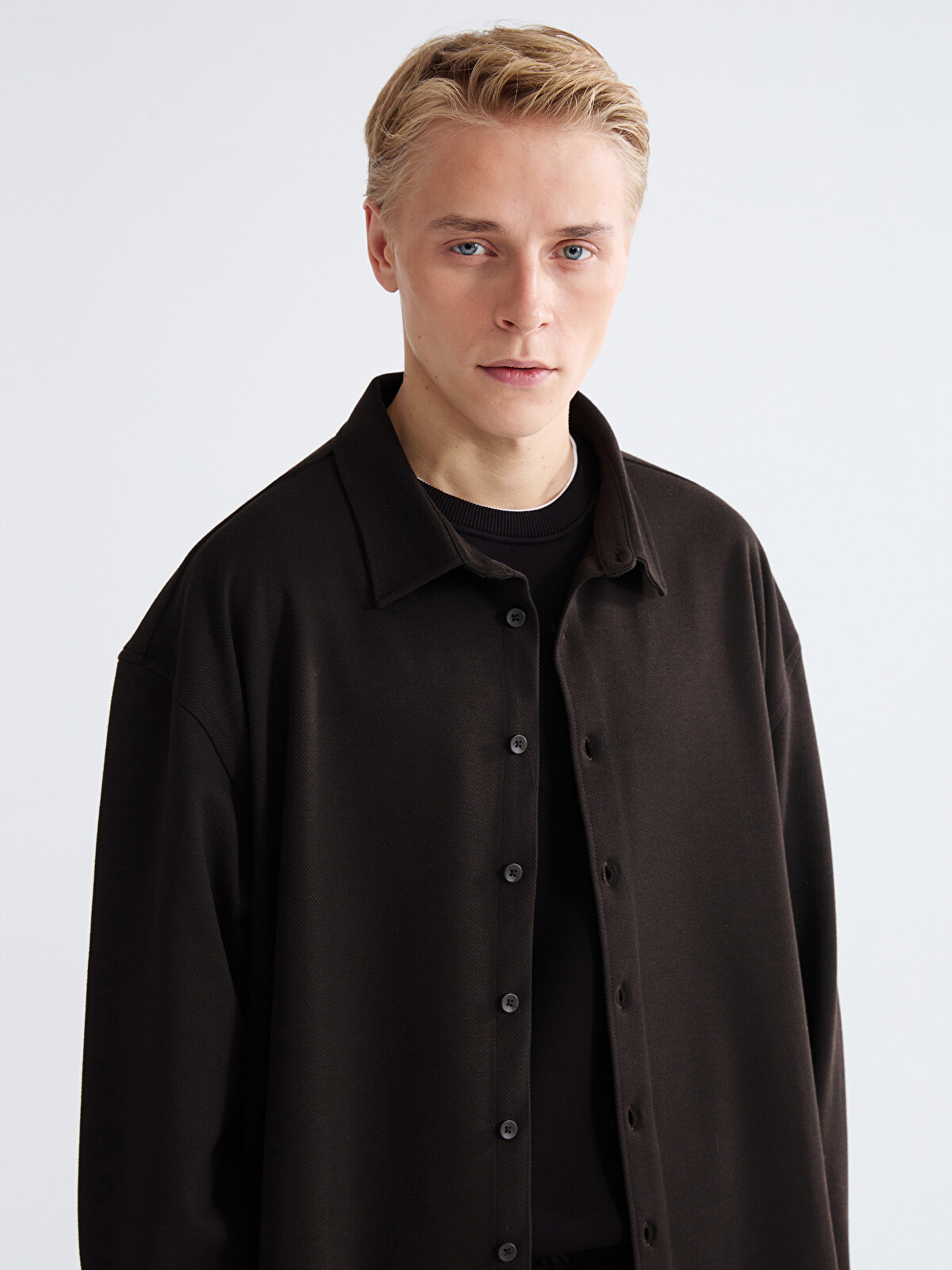 LCW Vision Big Size Regular Fit Long Sleeve Men's Shirt - W5MA11Z8