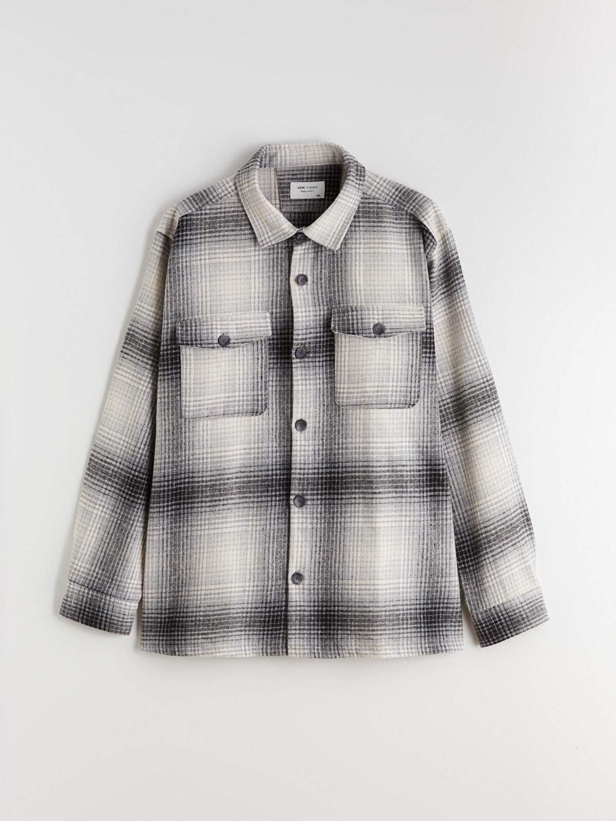 LCW Vision Regular Fit Wool-blend Plaid Men's Shirt Jacket