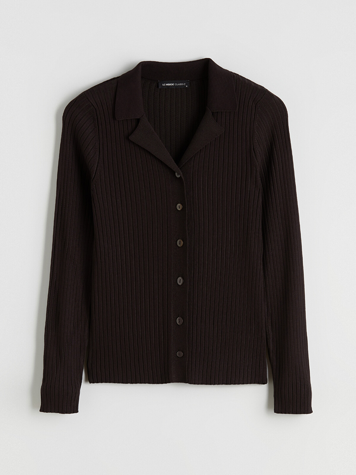 LCWAIKIKI Classic Polo Collar Women's Knitwear Cardigan - W5MB72Z8