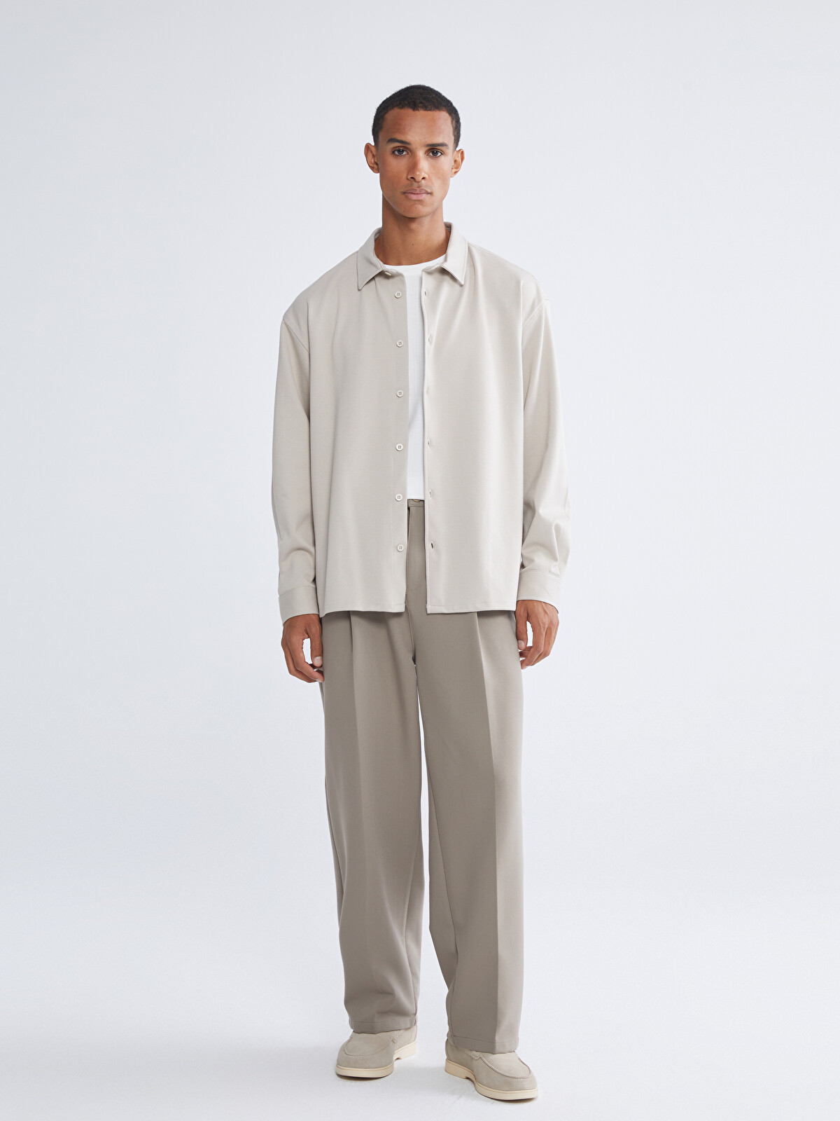 LCW Vision Regular Fit Uzun Kollu Erkek Gömlek - W5MN85Z8-ZUN | LC
