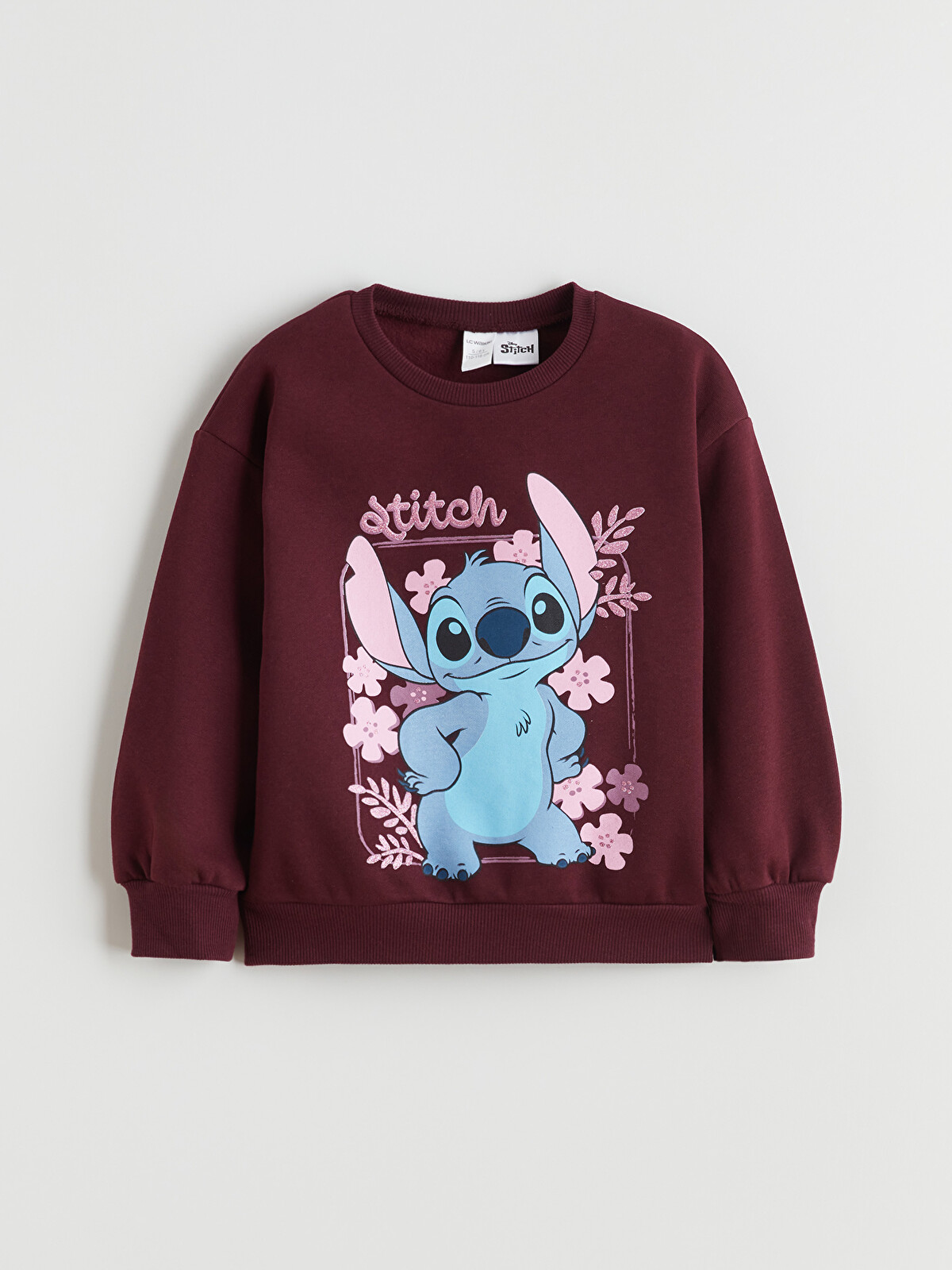 ゆっきーページ LCW Kids Bisiklet Yaka Stitch Baskılı Kız Çocuk Sweatshirt