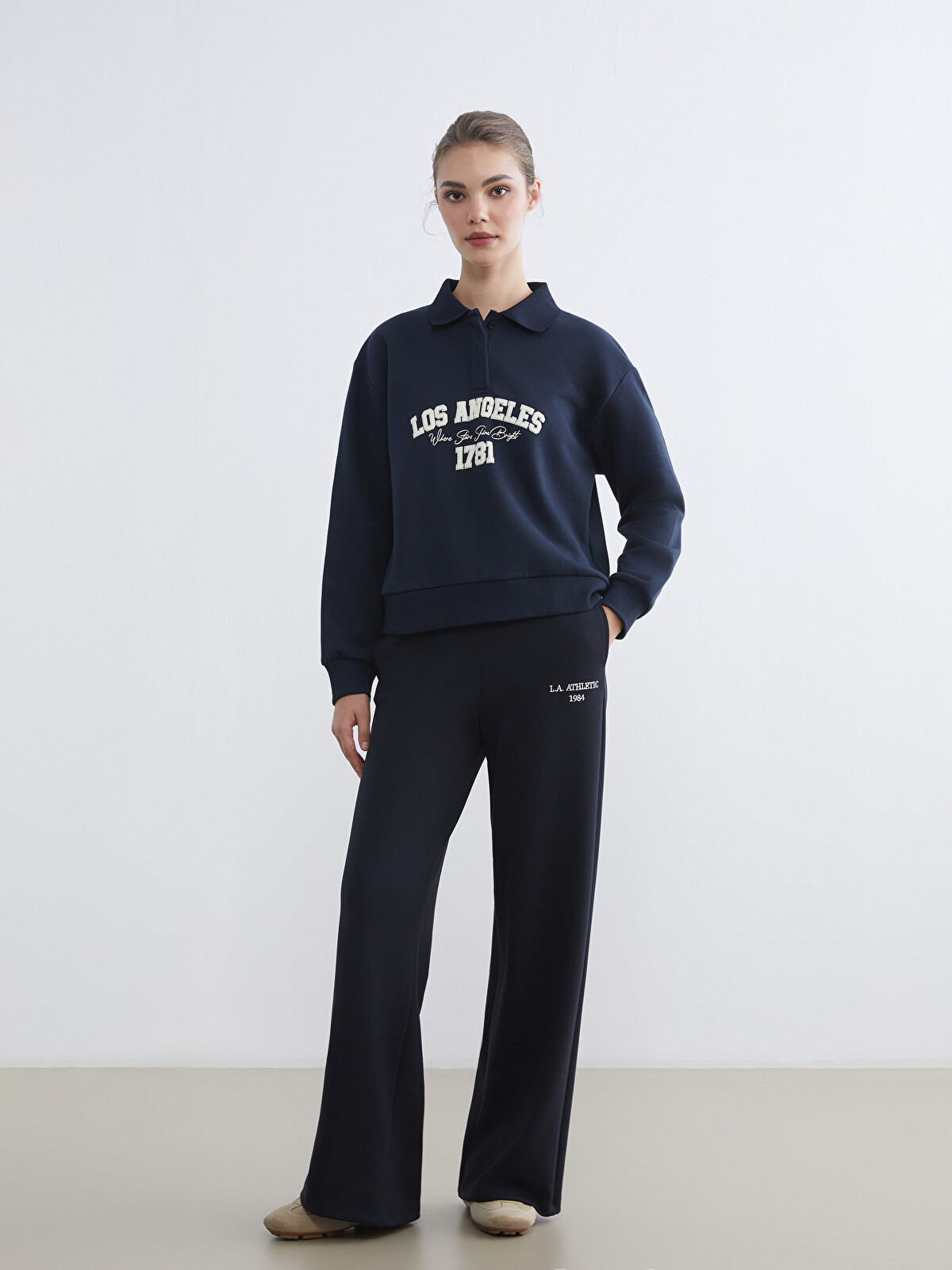 LCW Modest LA Athletic Women's Embroidered Sweatpants - W5MS34Z8