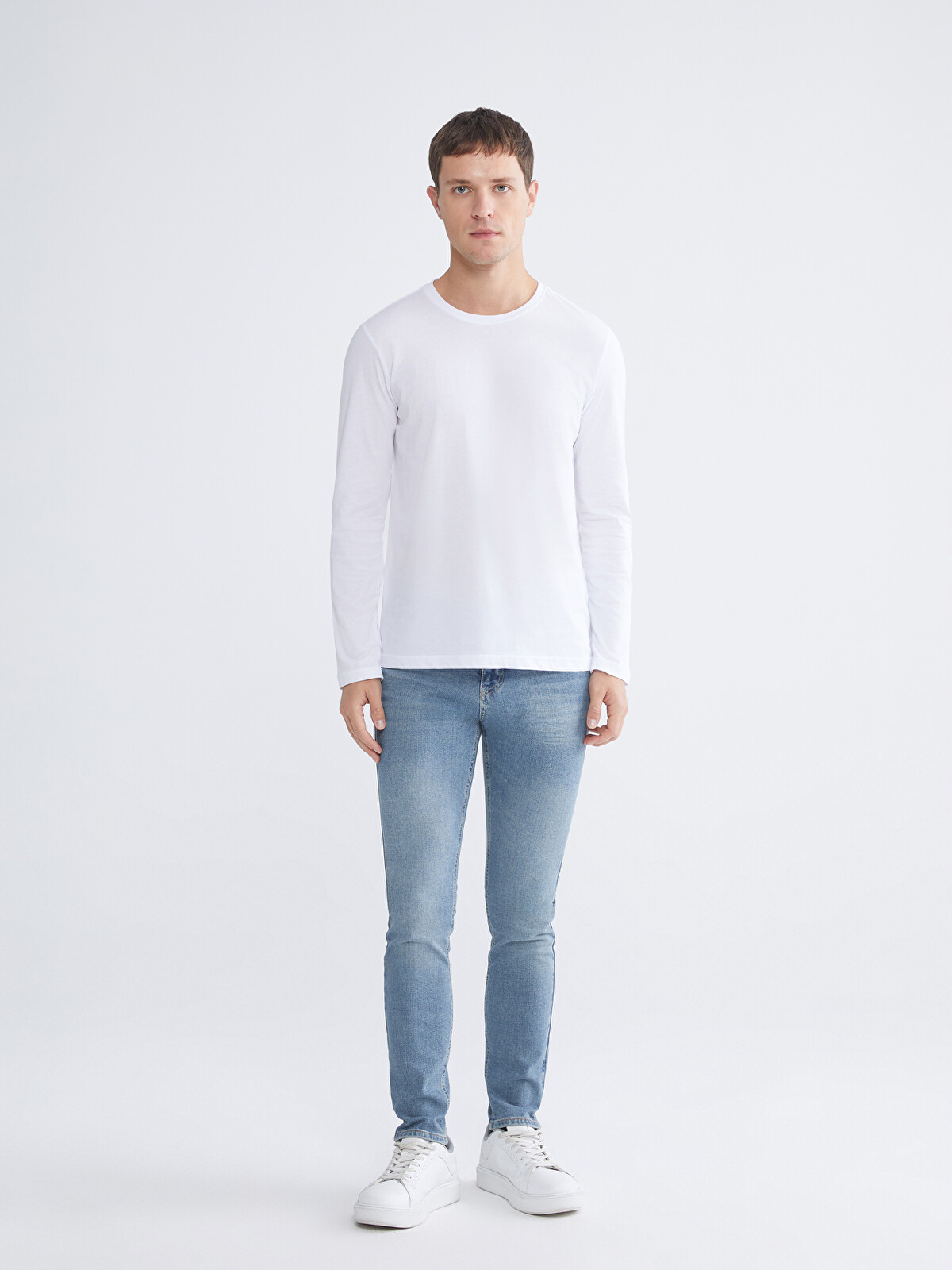 LCWAIKIKI Basic Crew Neck Long Sleeve Men's T-shirt - W5MS93Z8-Q6K