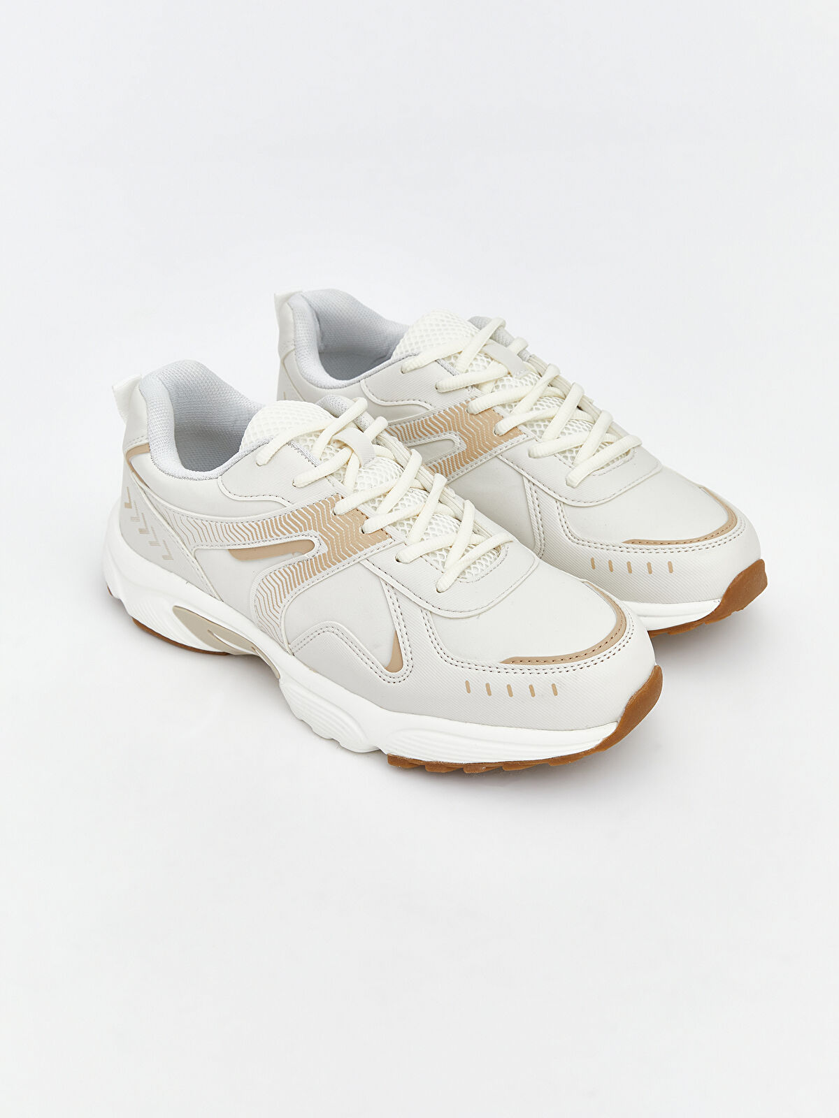 みぃ XSIDE Bej Bağcıklı Kadın Spor Ayakkabı - W5MU13Z8-EYM | LCW