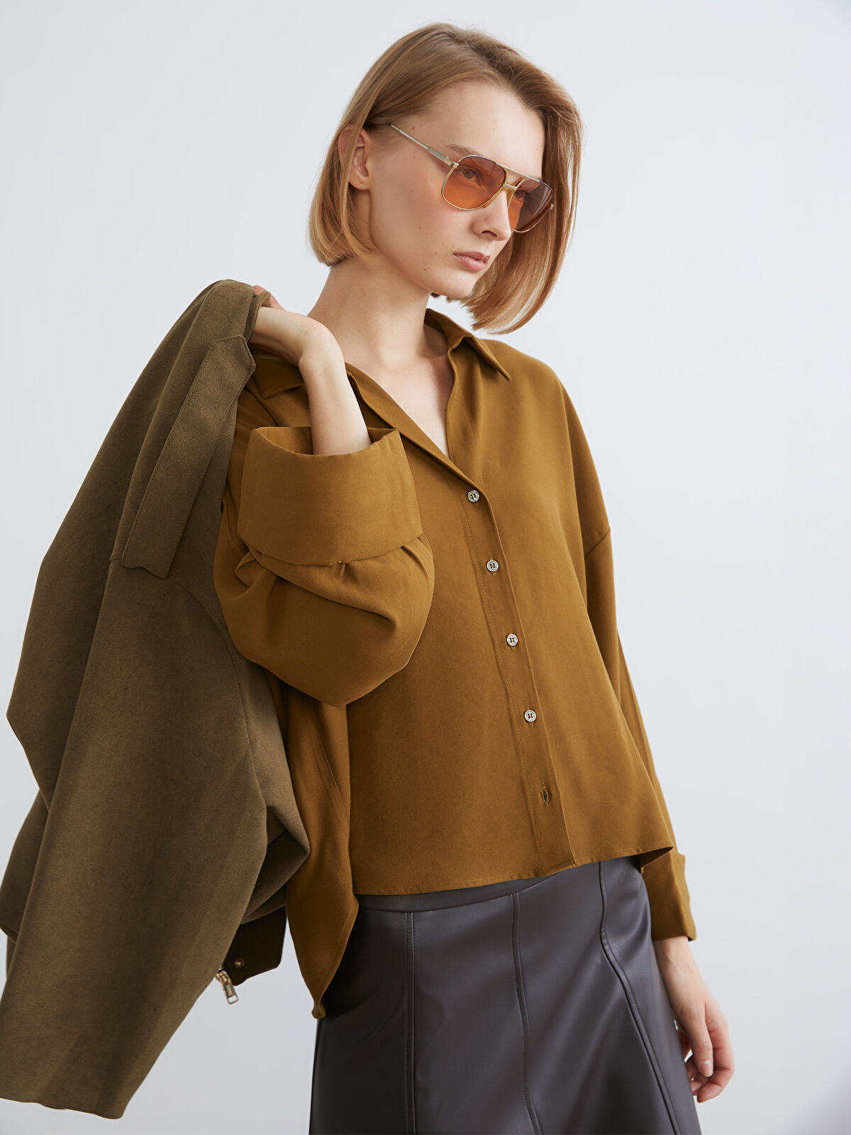 LCW Vision Oversize Kadın Gömlek