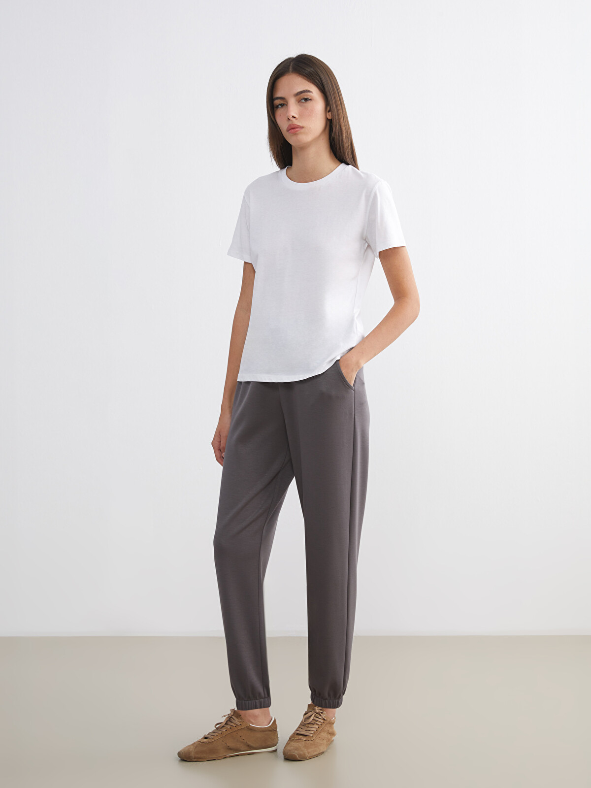 LCW EVERYDAY Elasticated Waist Women's Jogger Sweatpants