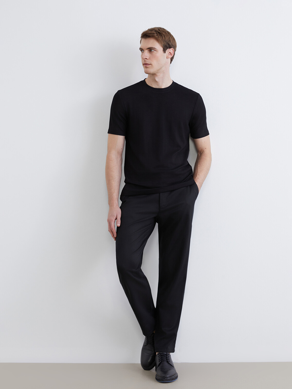 p_boy☆7番×2 SOUTHBLUE Yeşil Standart Kalıp Gabardin Erkek Pantolon - S5AS57Z8