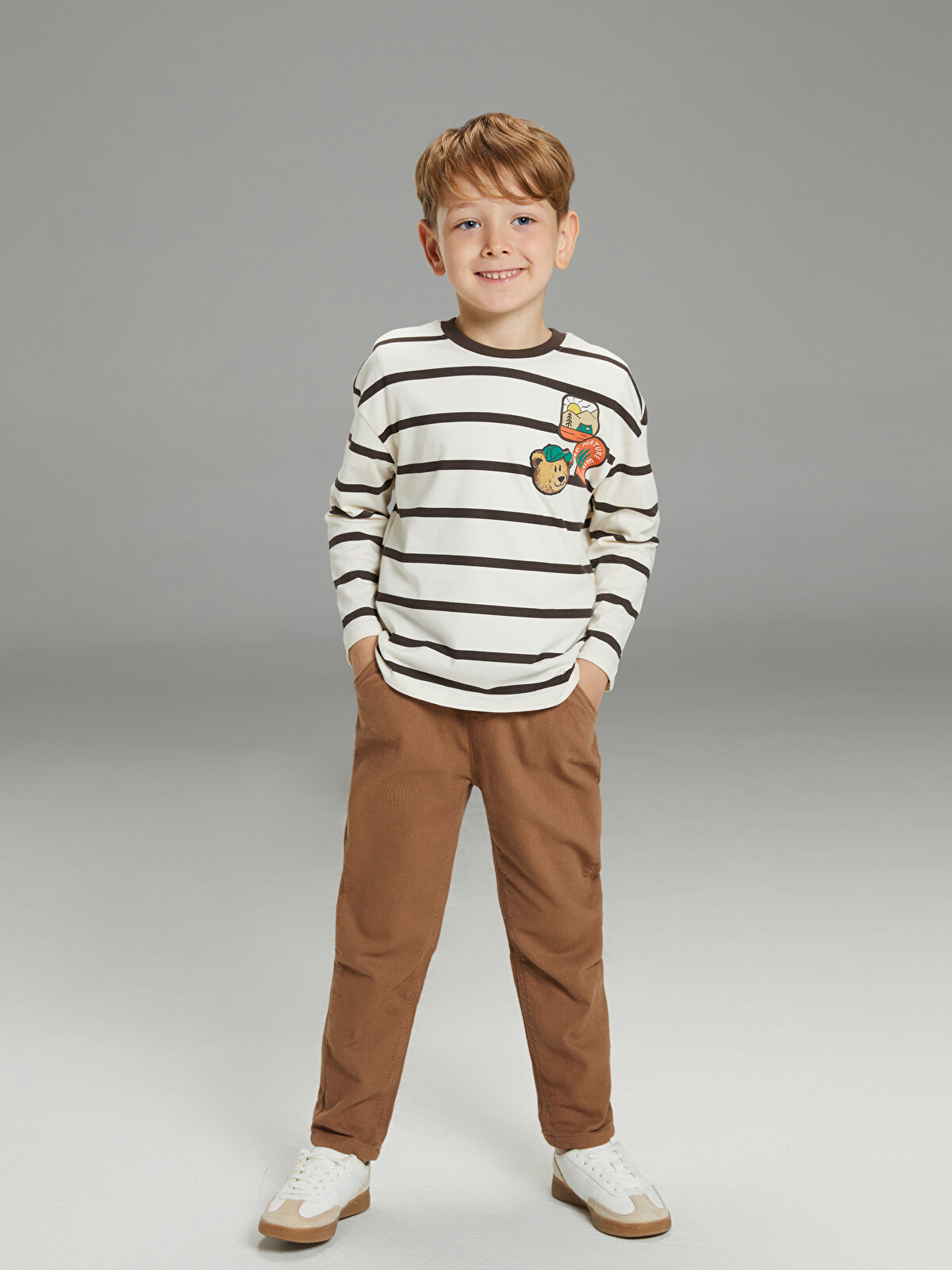 LCW Kids Velvet Look Boy's Trousers - W5NA33Z1-R1L | LC Waikiki