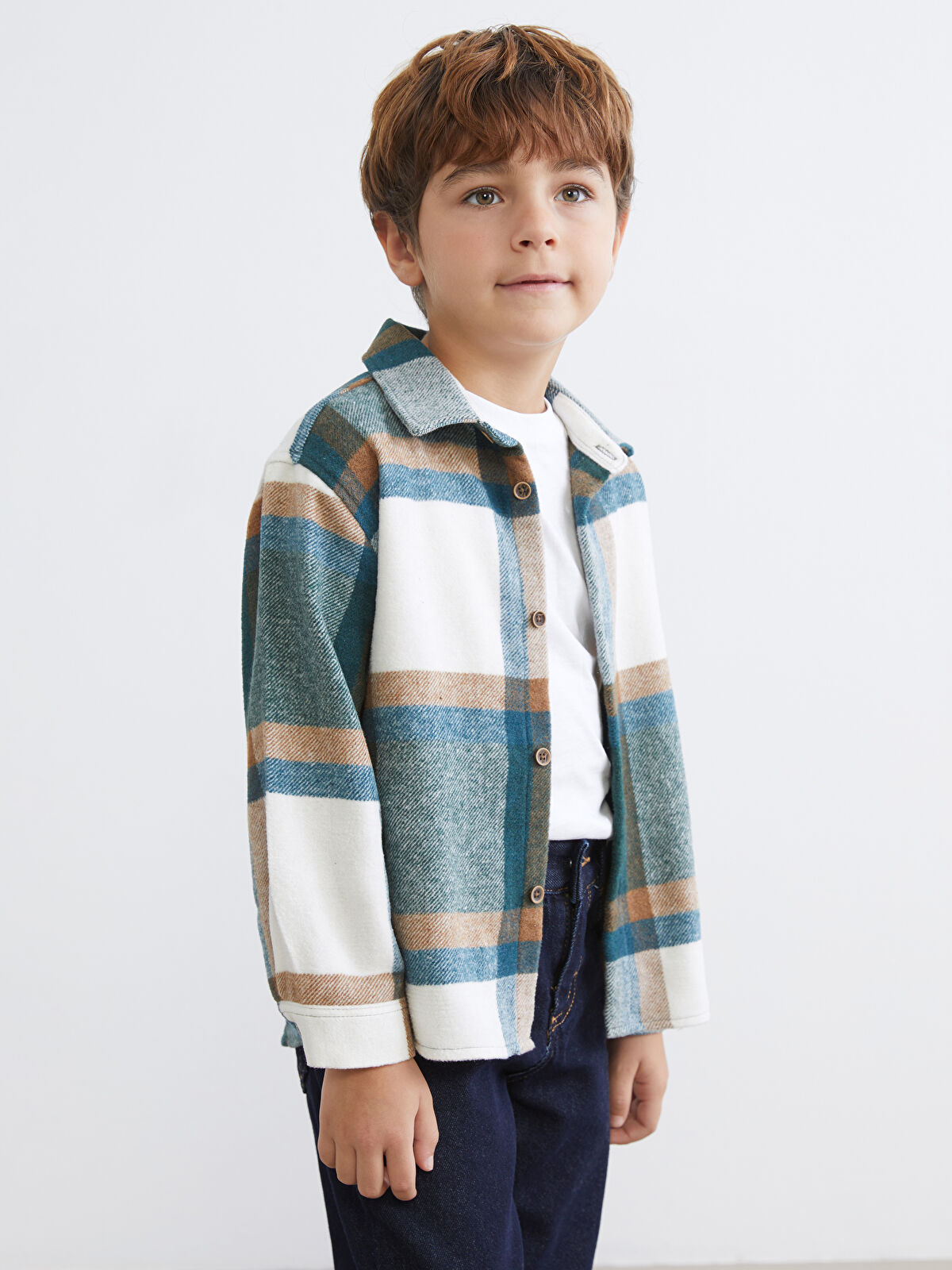 LCW Kids Ekose Erkek Çocuk Oduncu Gömlek