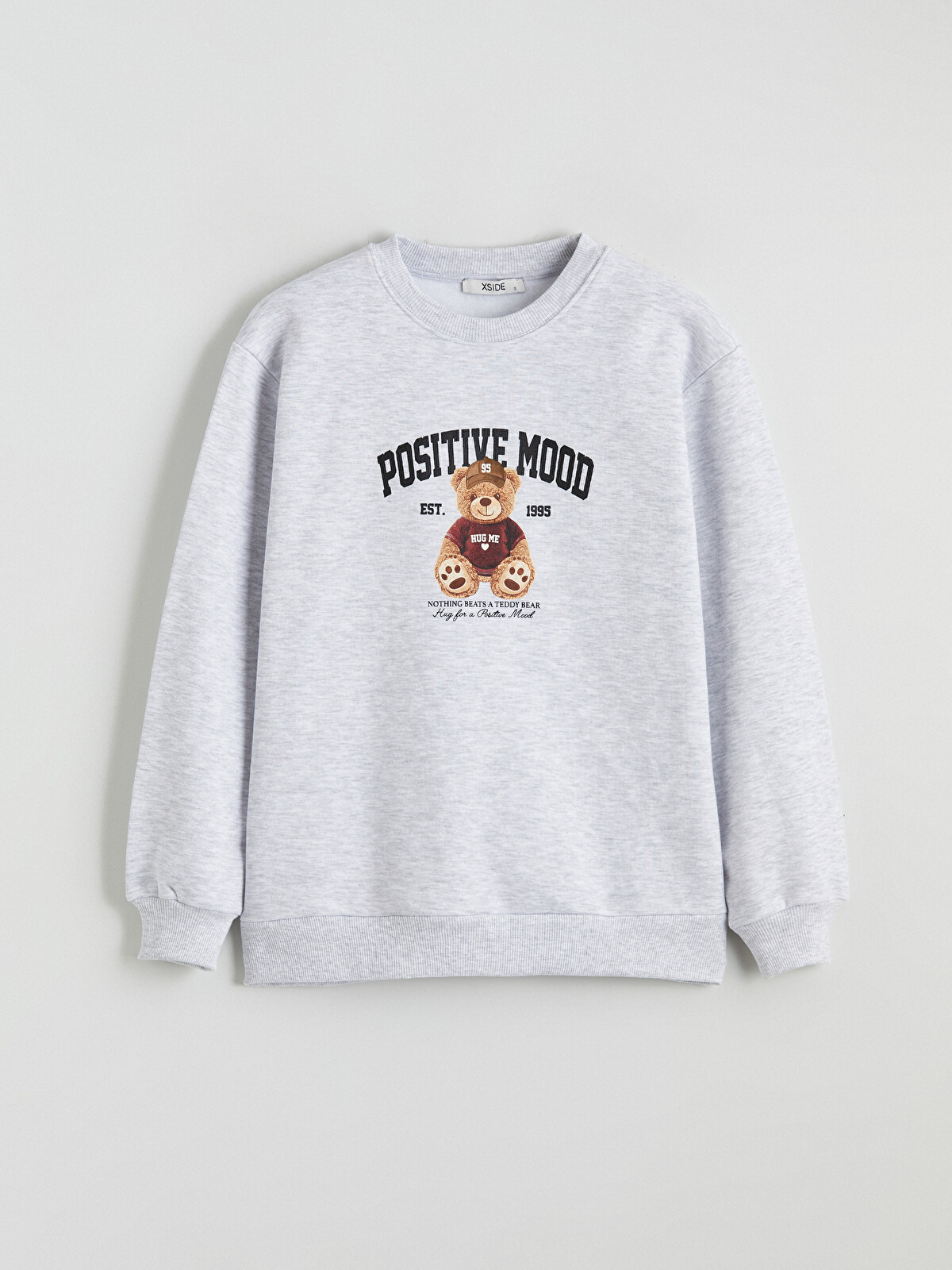 XSIDE Teddy Bear Printed Oversize Women's Thick Sweatshirt