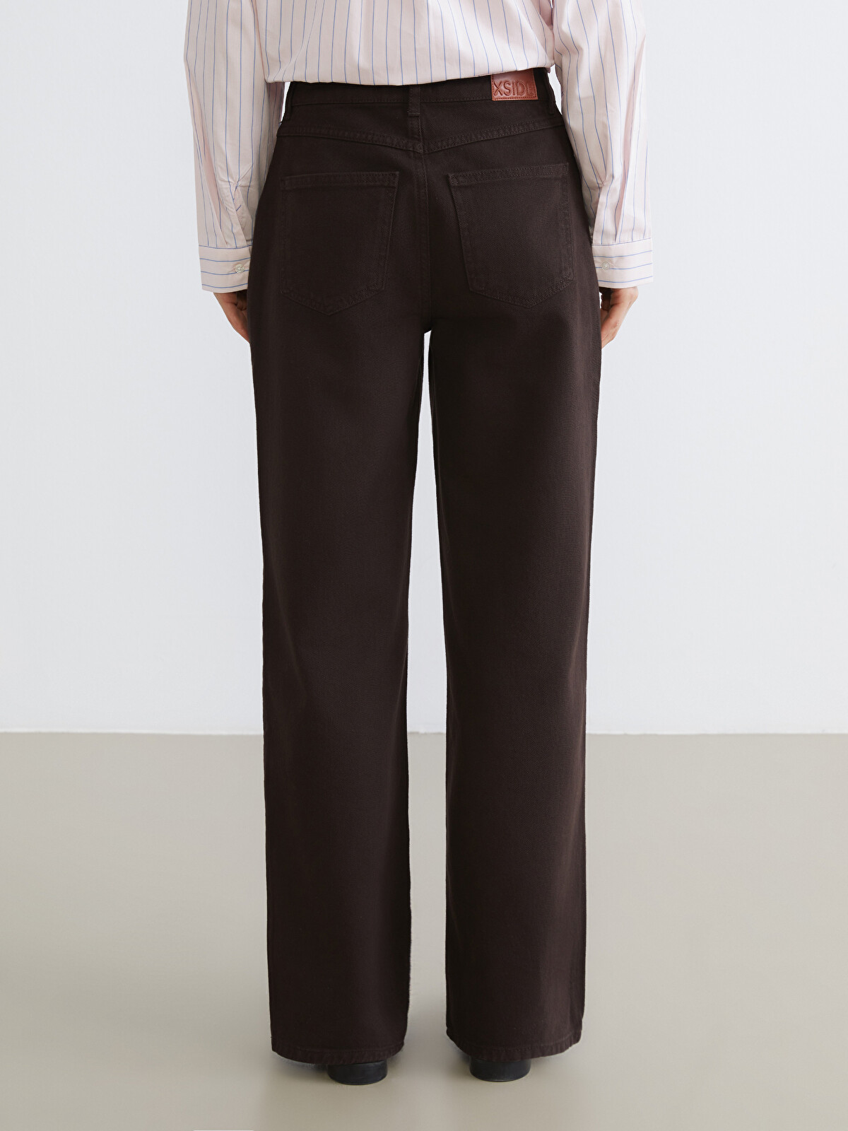 XSIDE Kahverengi Wideleg Kadın Jean Pantolon - W5NT96Z8-94W | LCW