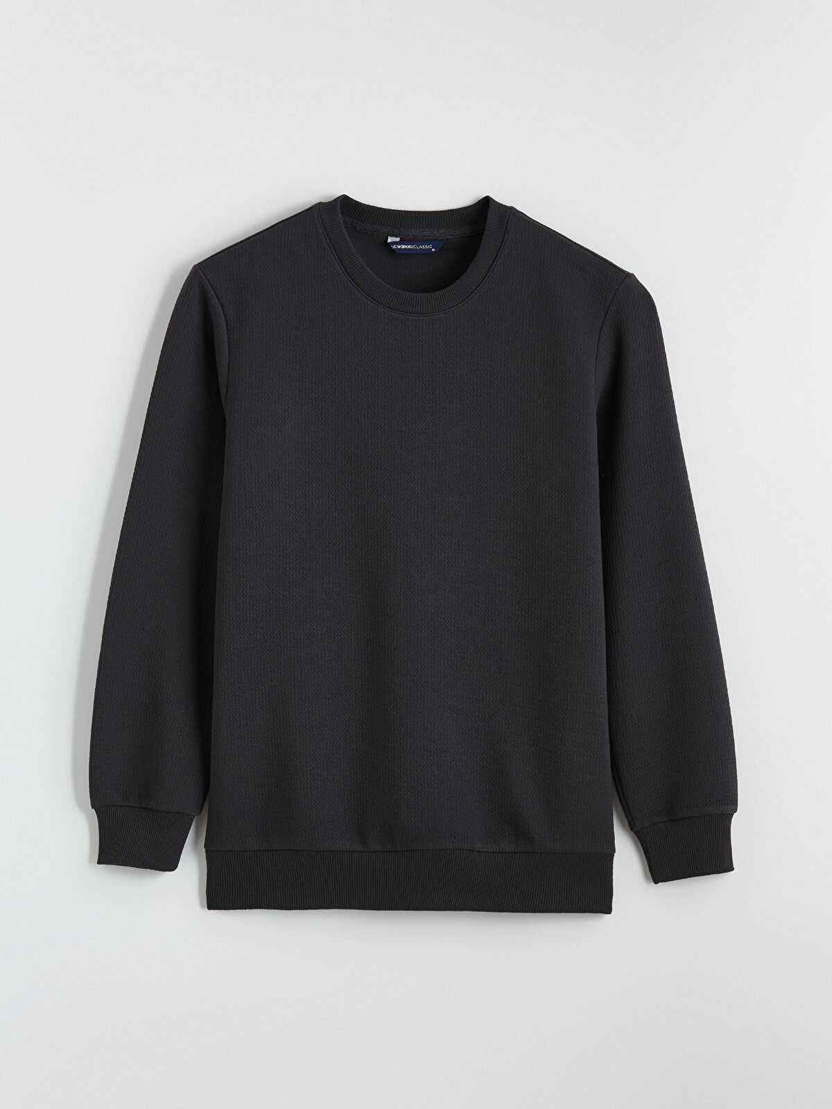 L 新品 ovy Pigment Crew Neck Sweat LCWAIKIKI Classic Antrasit Bisiklet Yaka Erkek Sweatshirt