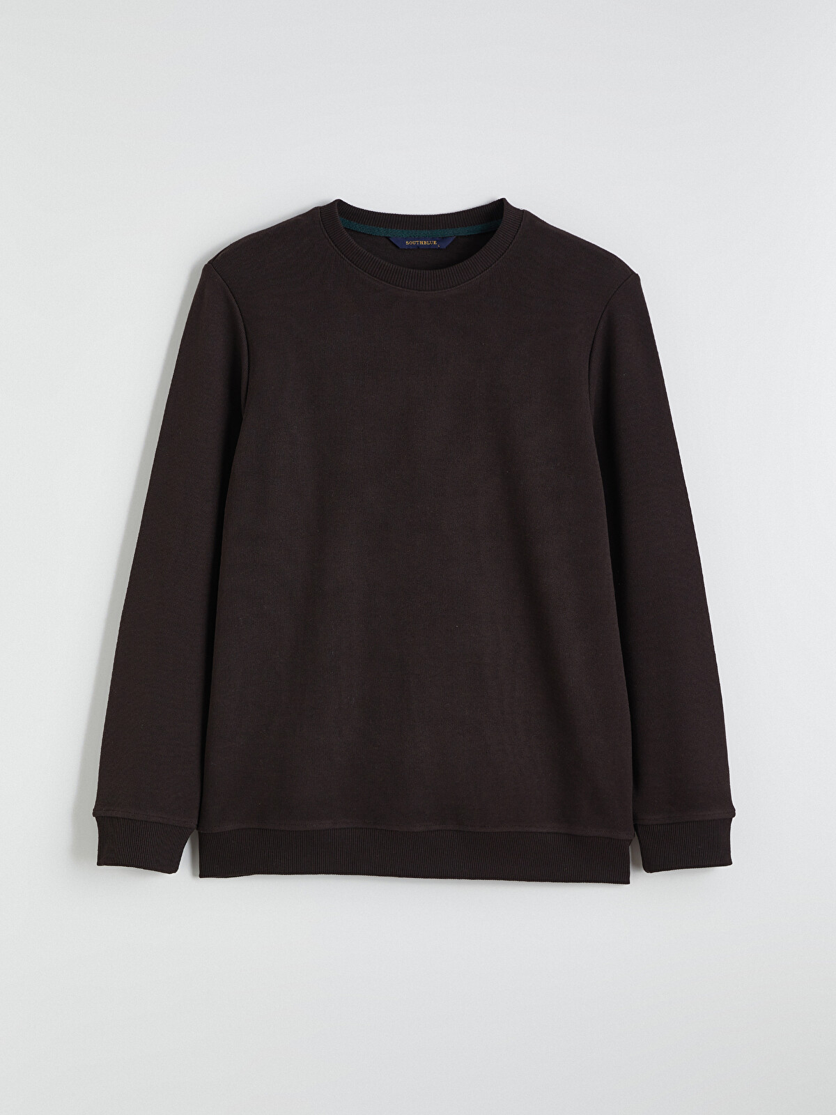 SOUTHBLUE Kahverengi Bisiklet Yaka Erkek Sweatshirt - W5O557Z8-J0V