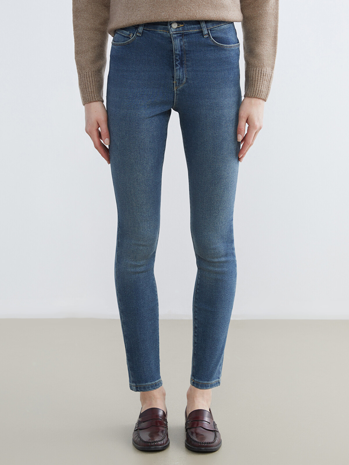 LCW Jeans İndigo Jüpiter Süper Skinny Fit Kadın Jean Pantolon