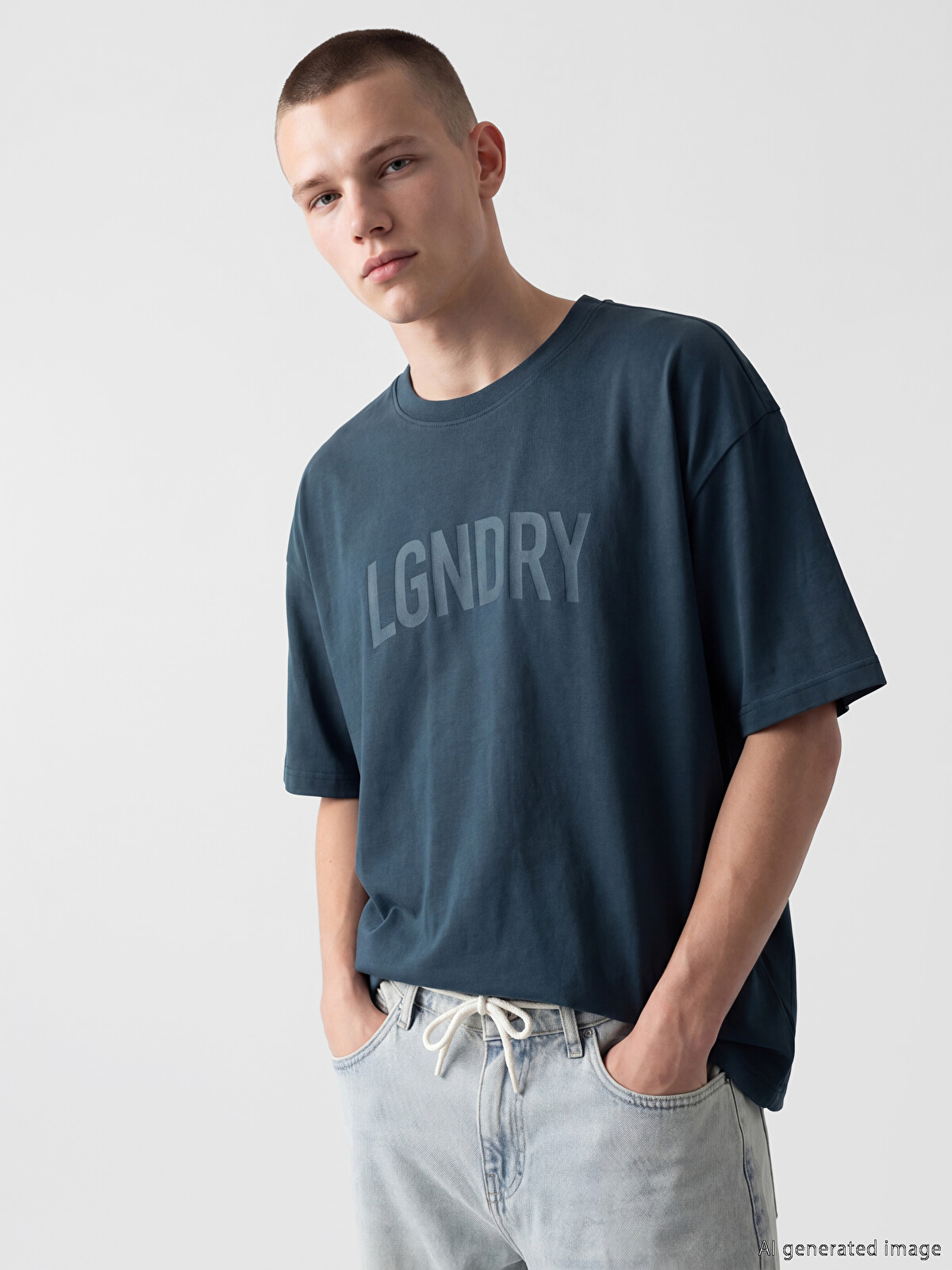 XSIDE Crew Neck Printed Men's T-shirt - S6T192Z8-5XI | LC Waikiki