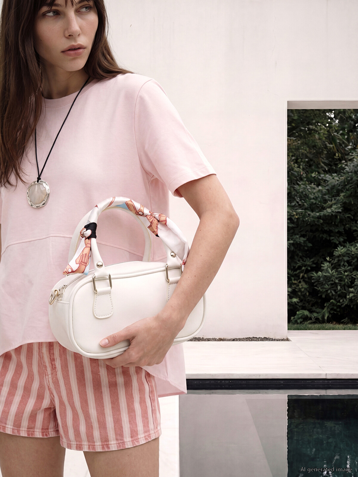 LCW ACCESSORIES Scarf Detailed Women's Shoulder Bag - S6U423Z8-FFB
